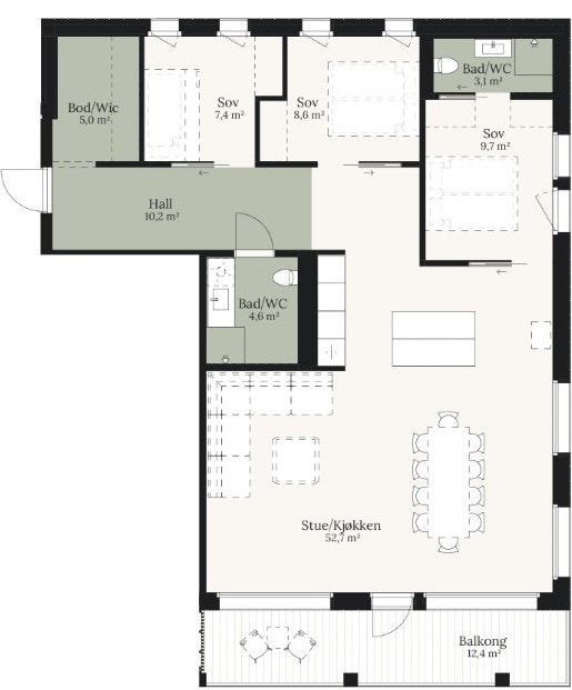 Plantegning 5204. Galleribilde