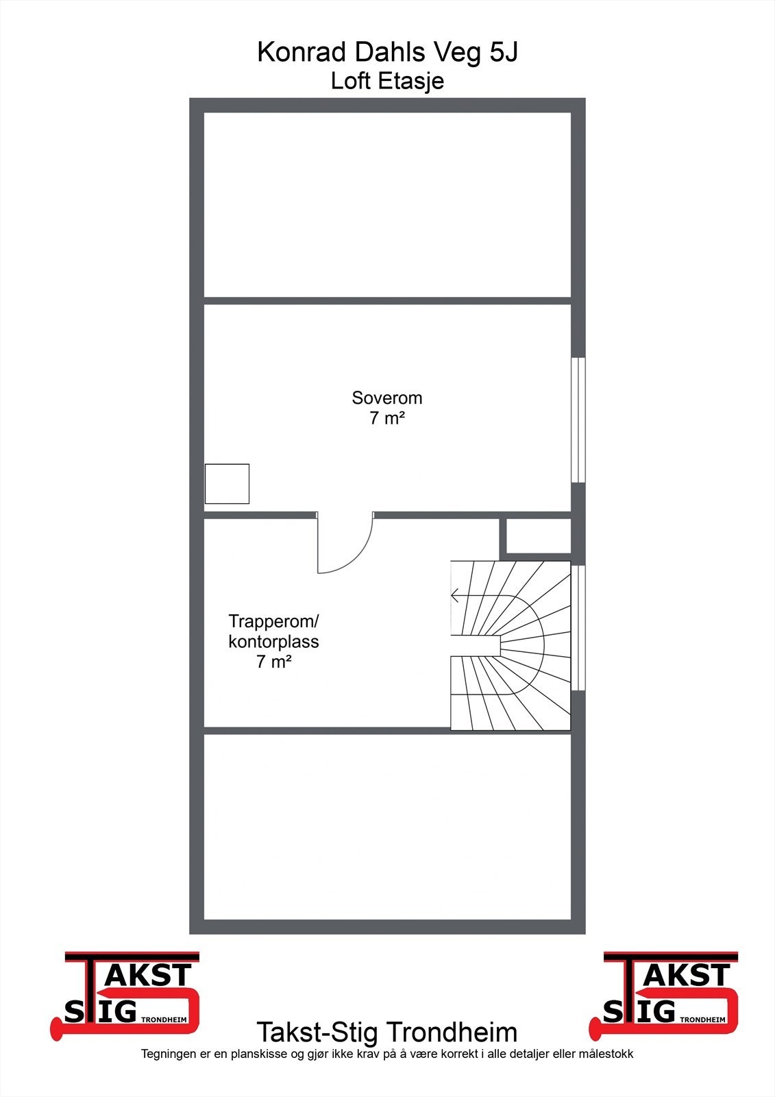 Planskisse loft Galleribilde