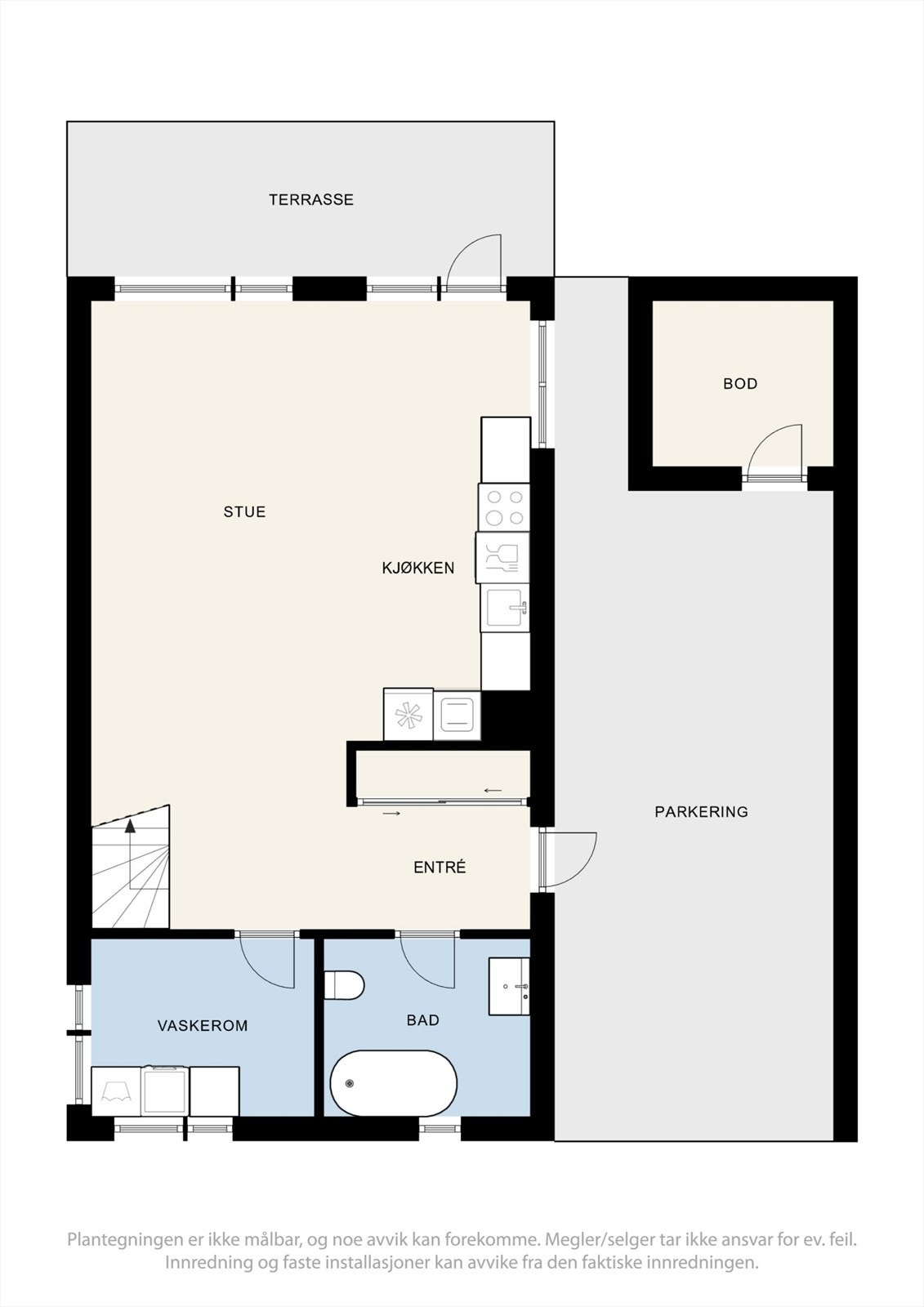 Planskisse 1. etasje Galleribilde