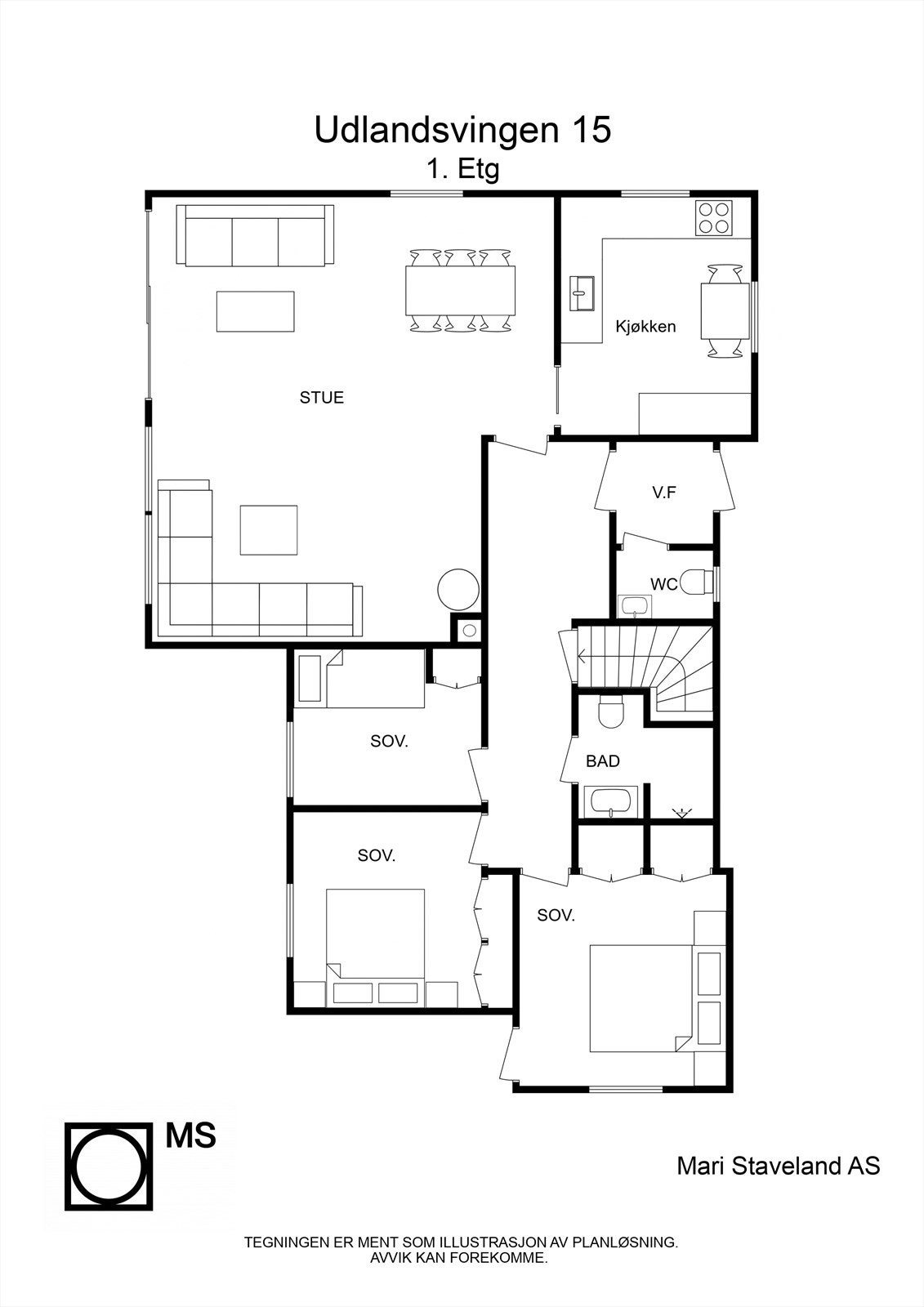 Plantegning hovedplan Galleribilde