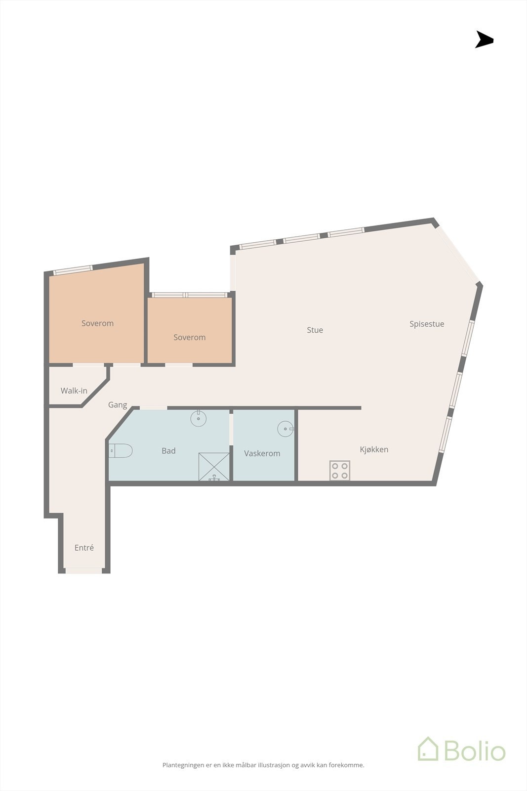 Plantegning Galleribilde