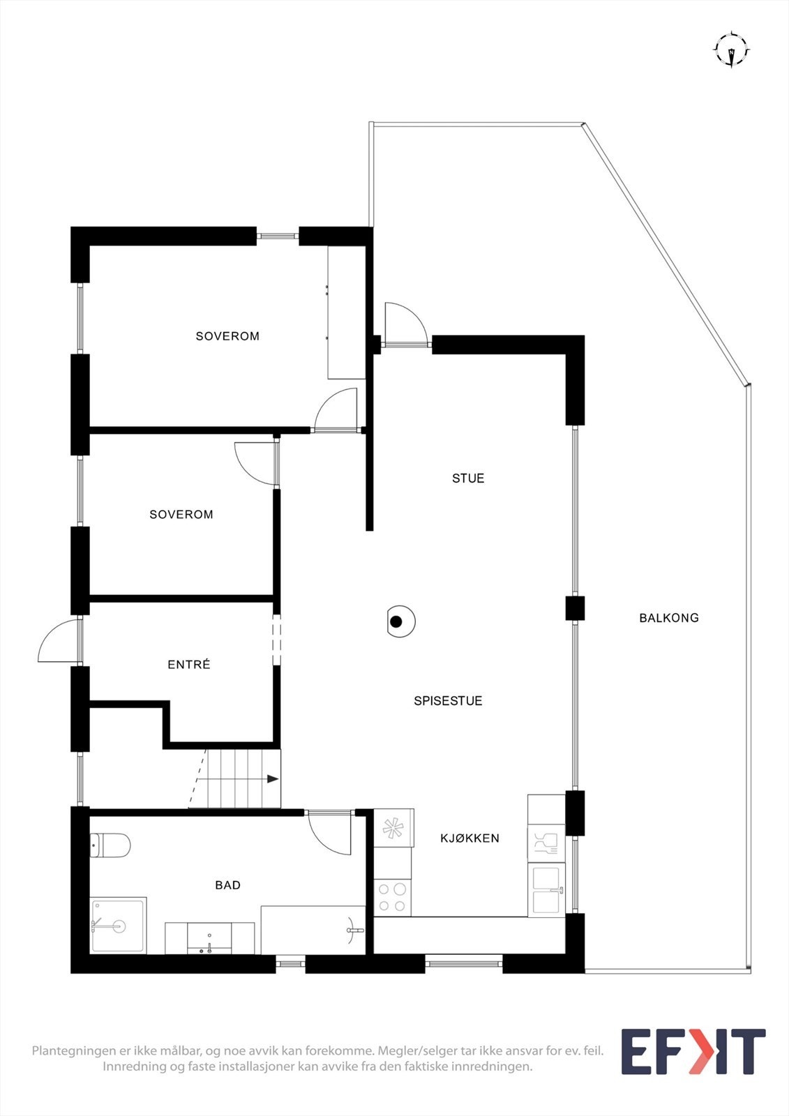 Plantegning 1. etasje Galleribilde