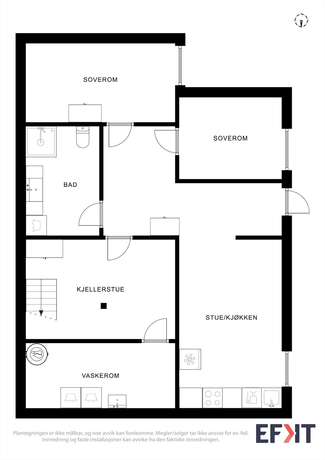 Plantegning underetasje Galleribilde