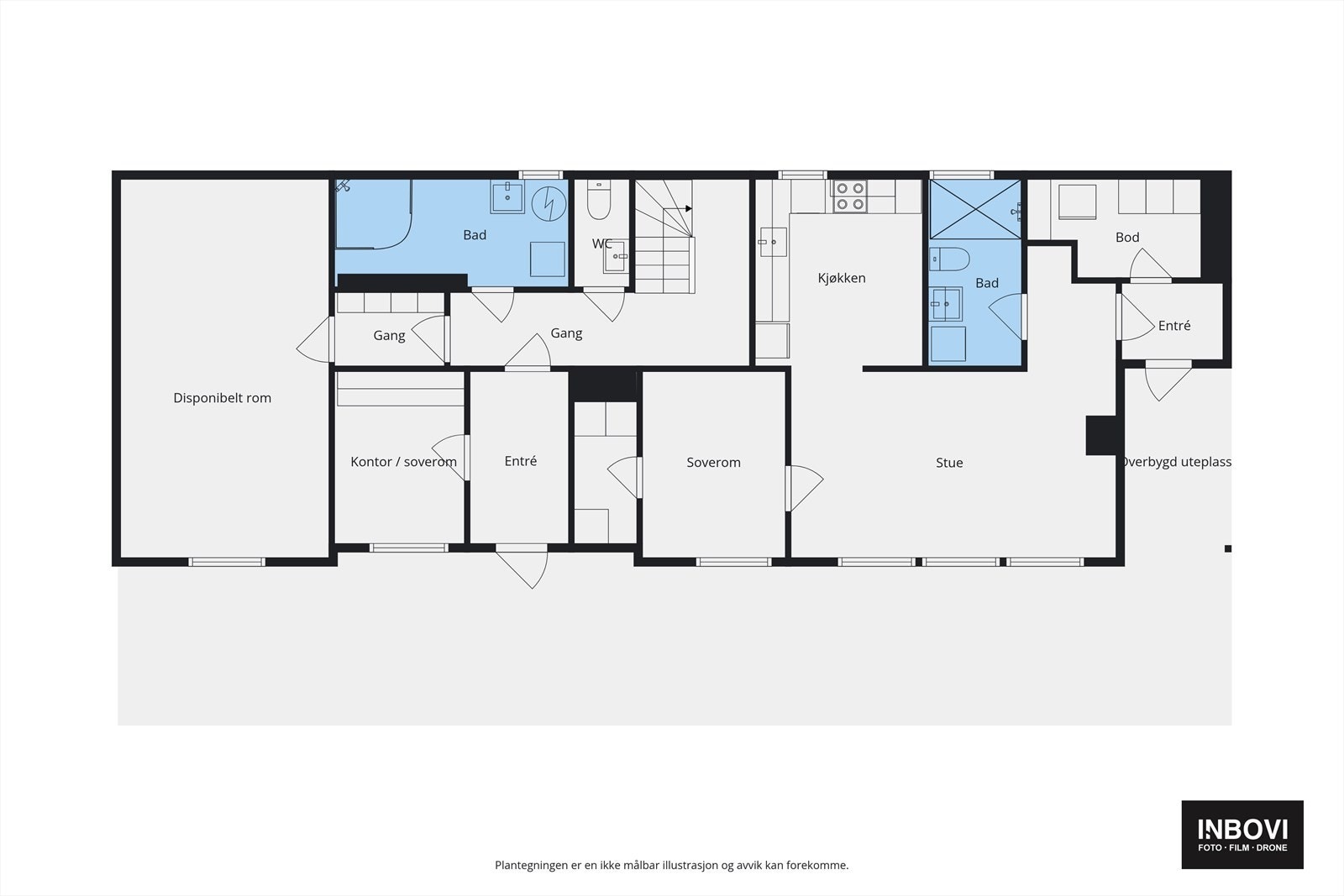 Plantegning underetasje Galleribilde
