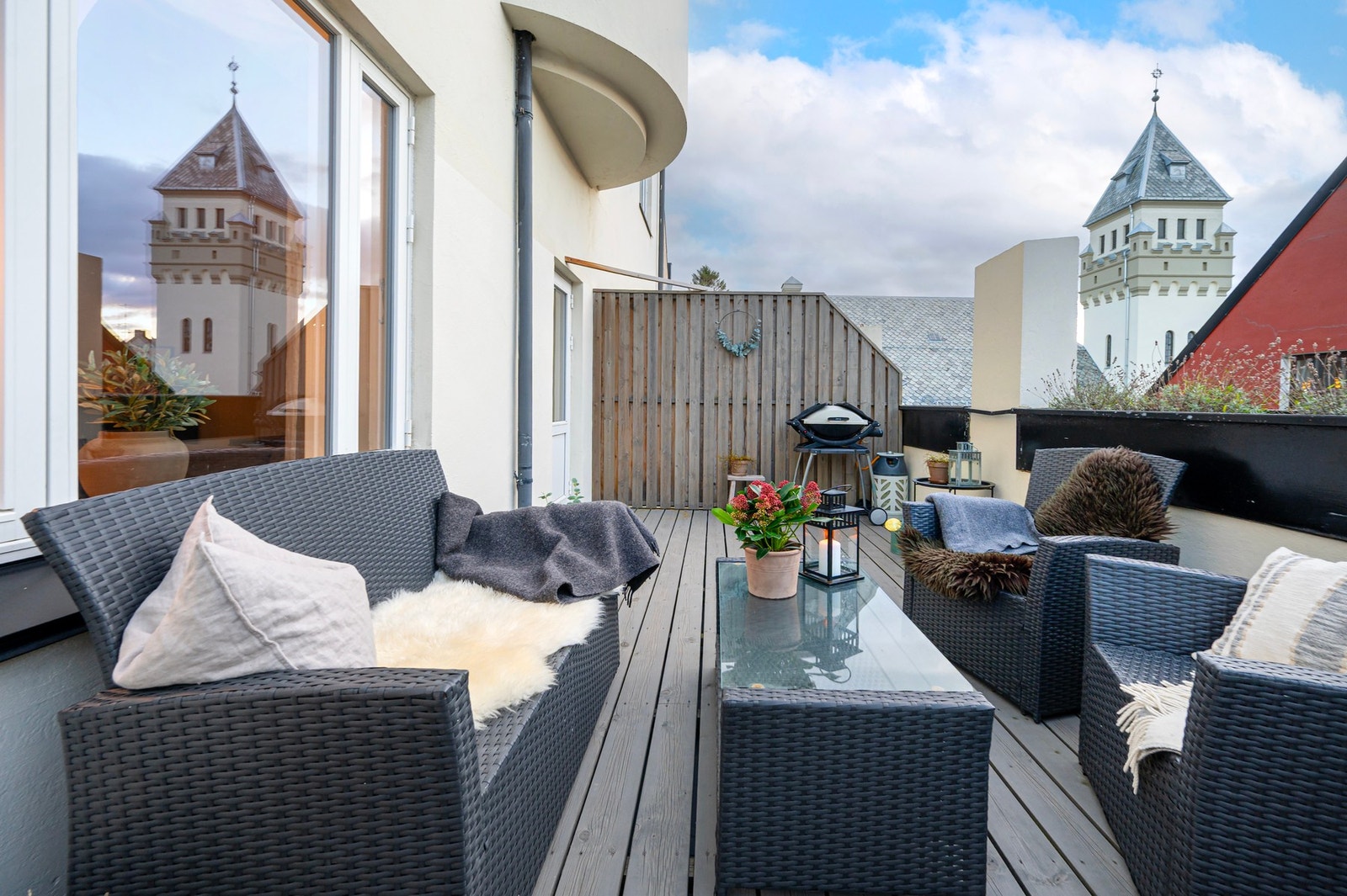 Den sydvendte orienteringen sørger for gode solforhold. Galleribilde