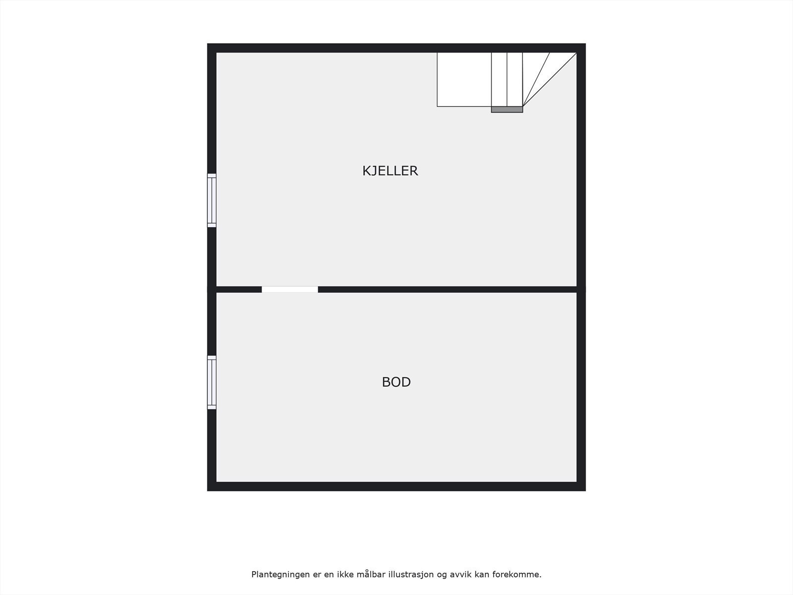 Plantegning kjeller Galleribilde