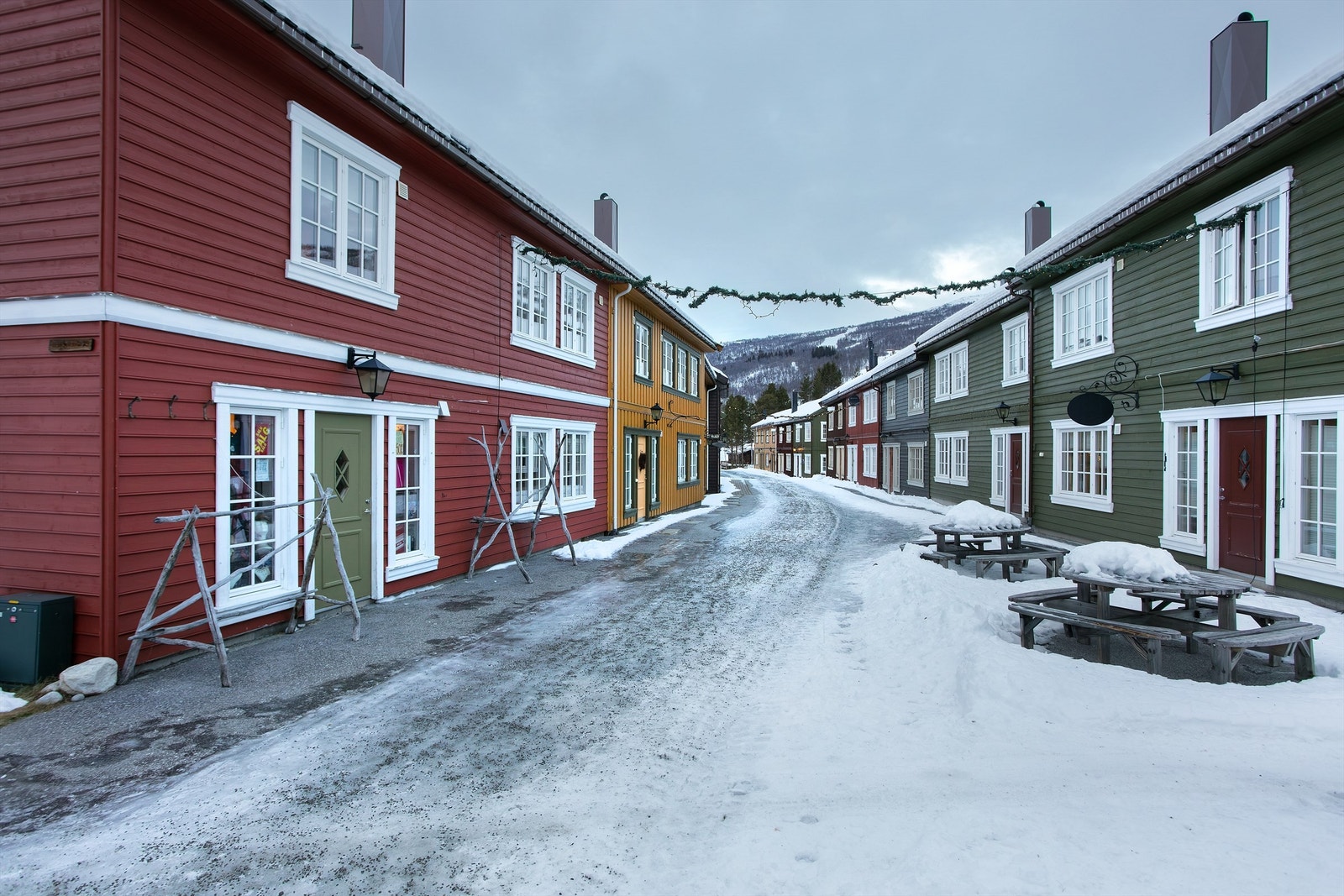 Flott koselig fellesområde/gate i gammel stil Galleribilde