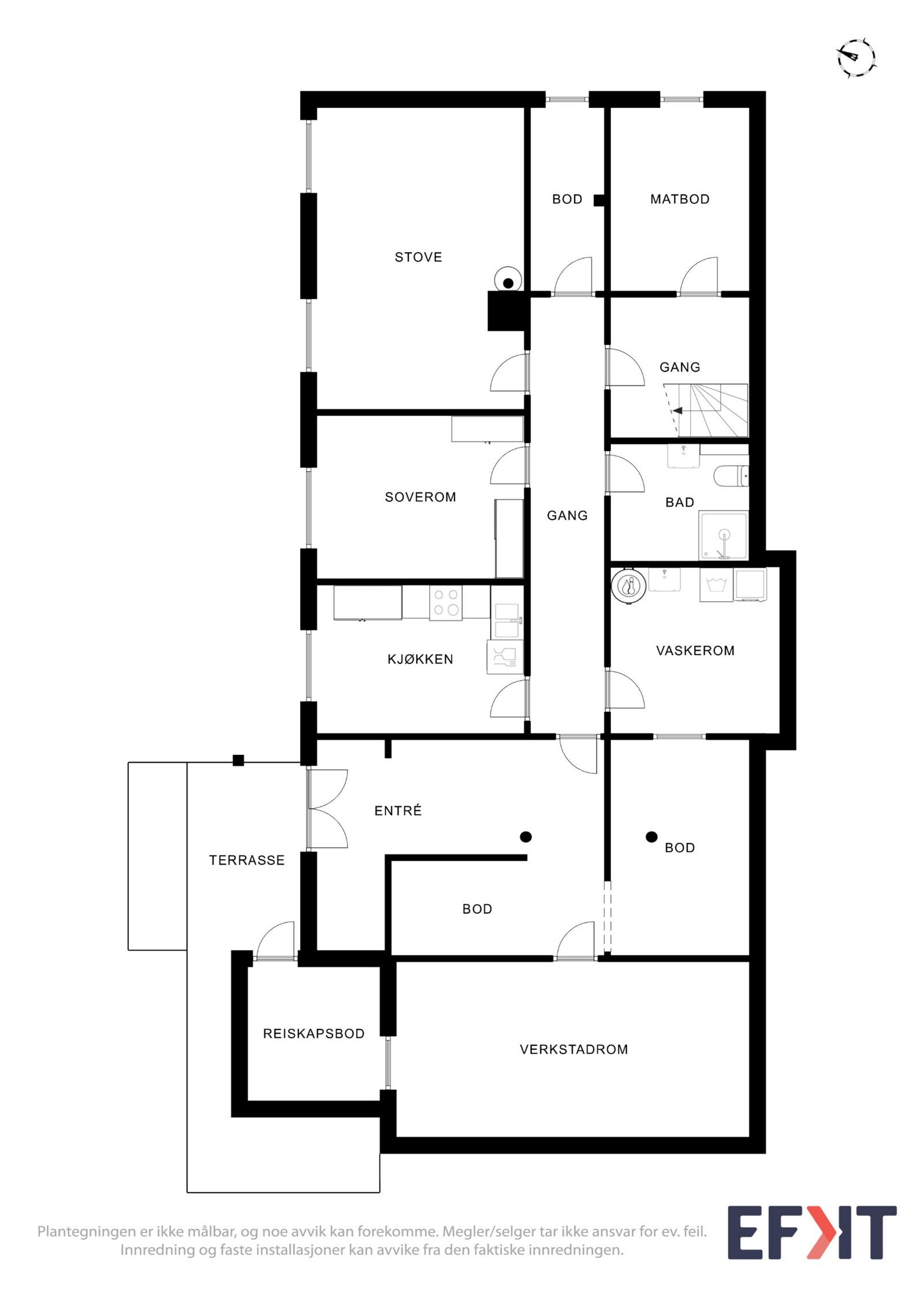 Planskisse - underetasje Galleribilde