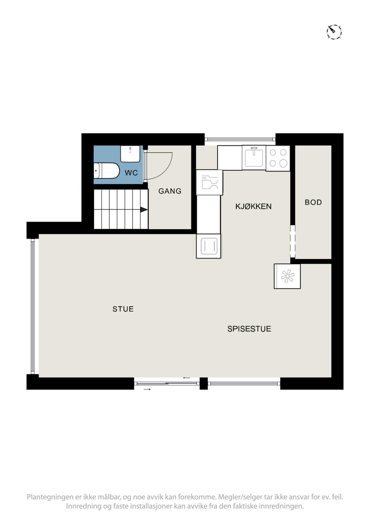 Plantegning loft Galleribilde