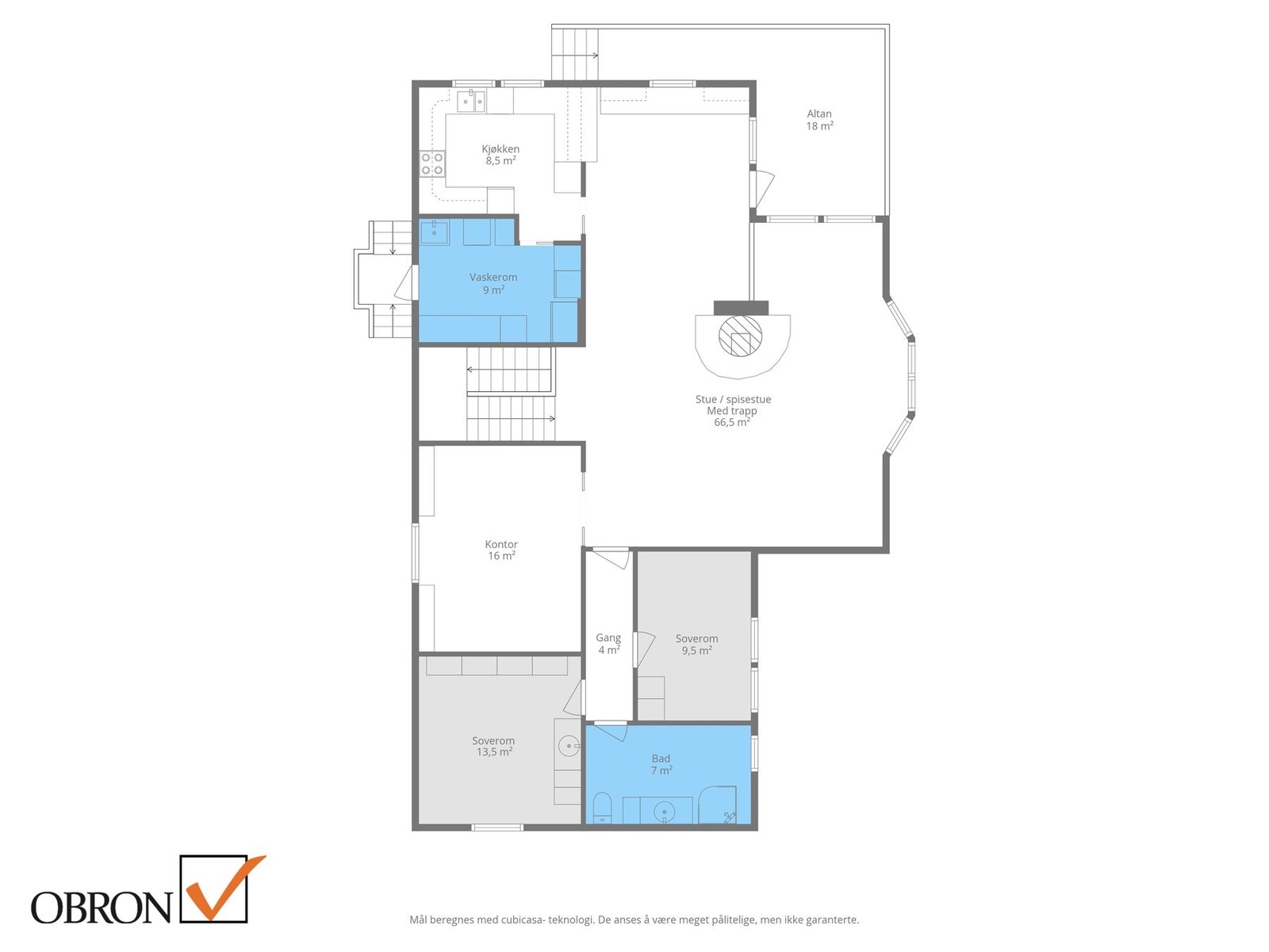 Planskisse 2. etasje Galleribilde