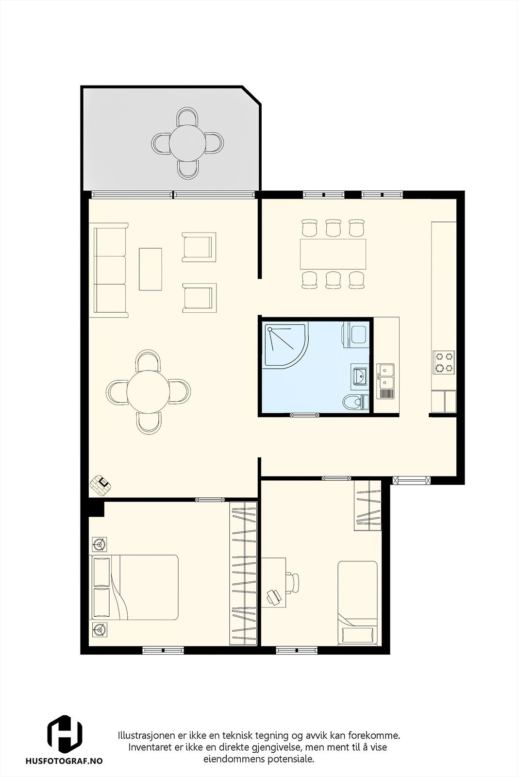 Plantegning 3.etasje. Galleribilde