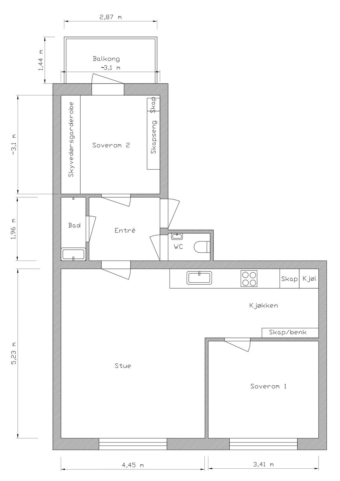 Plantegning Galleribilde