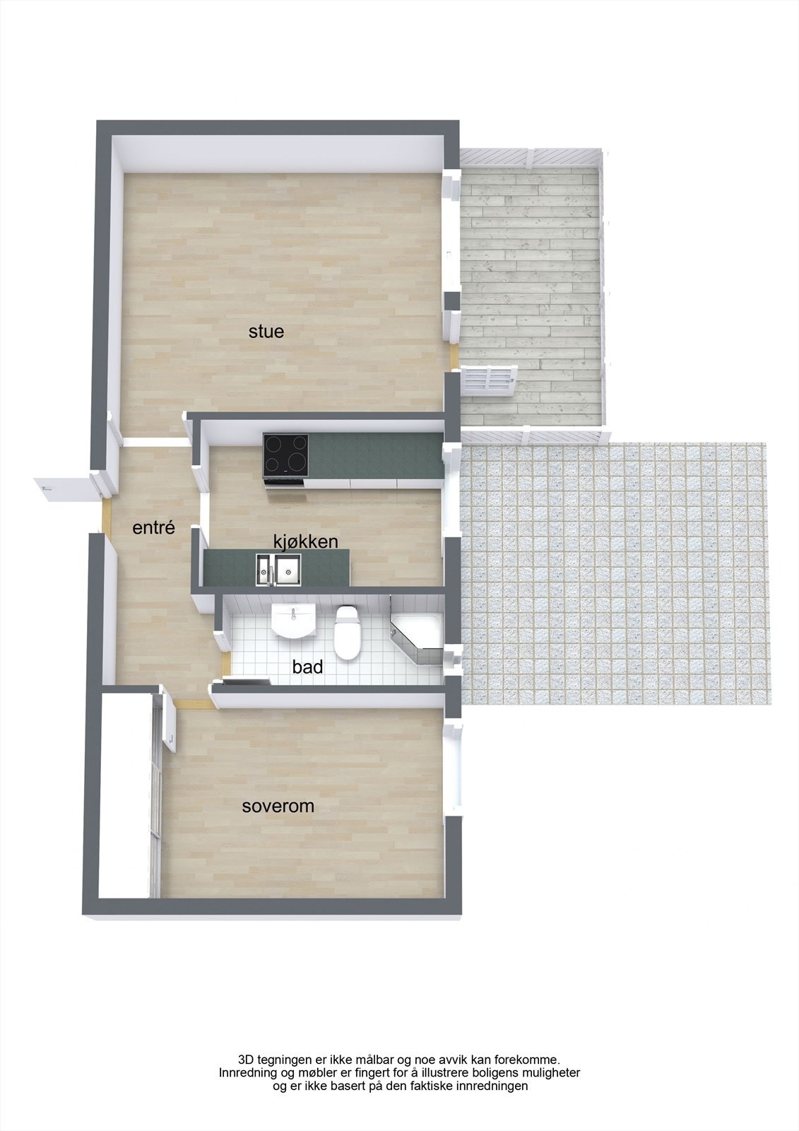 SM MH Nedre Mastemyr 29 - 3D Floor Plan Galleribilde