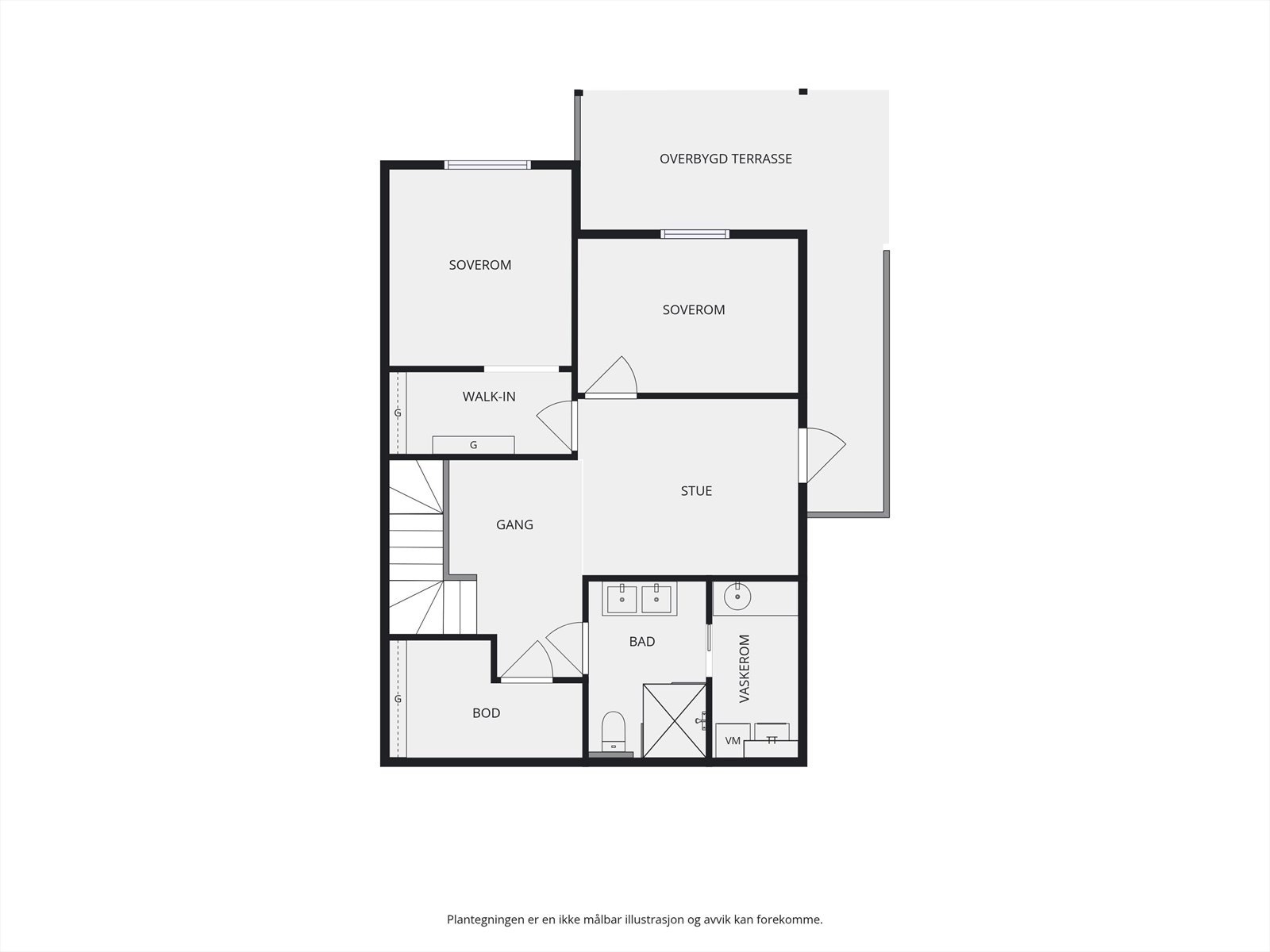 Plantegning underetasje. Galleribilde