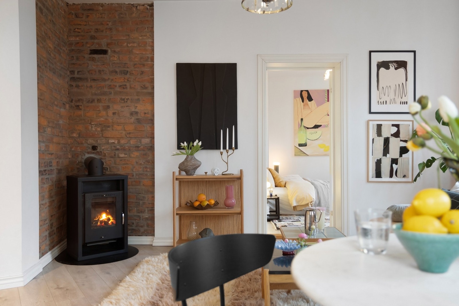 Peisen gir ekstra varme og kos på kalde høstkvelder Galleribilde