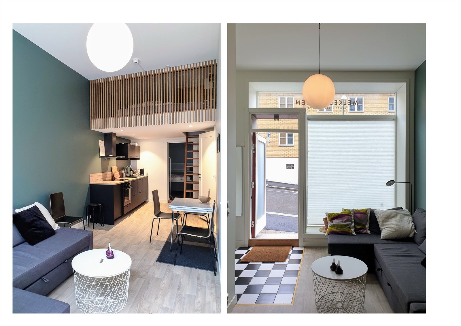 Borettslagets gjesteleilighet Melkebutikken kan reserveres av beboerne til sine gjester til en billig penge. Galleribilde