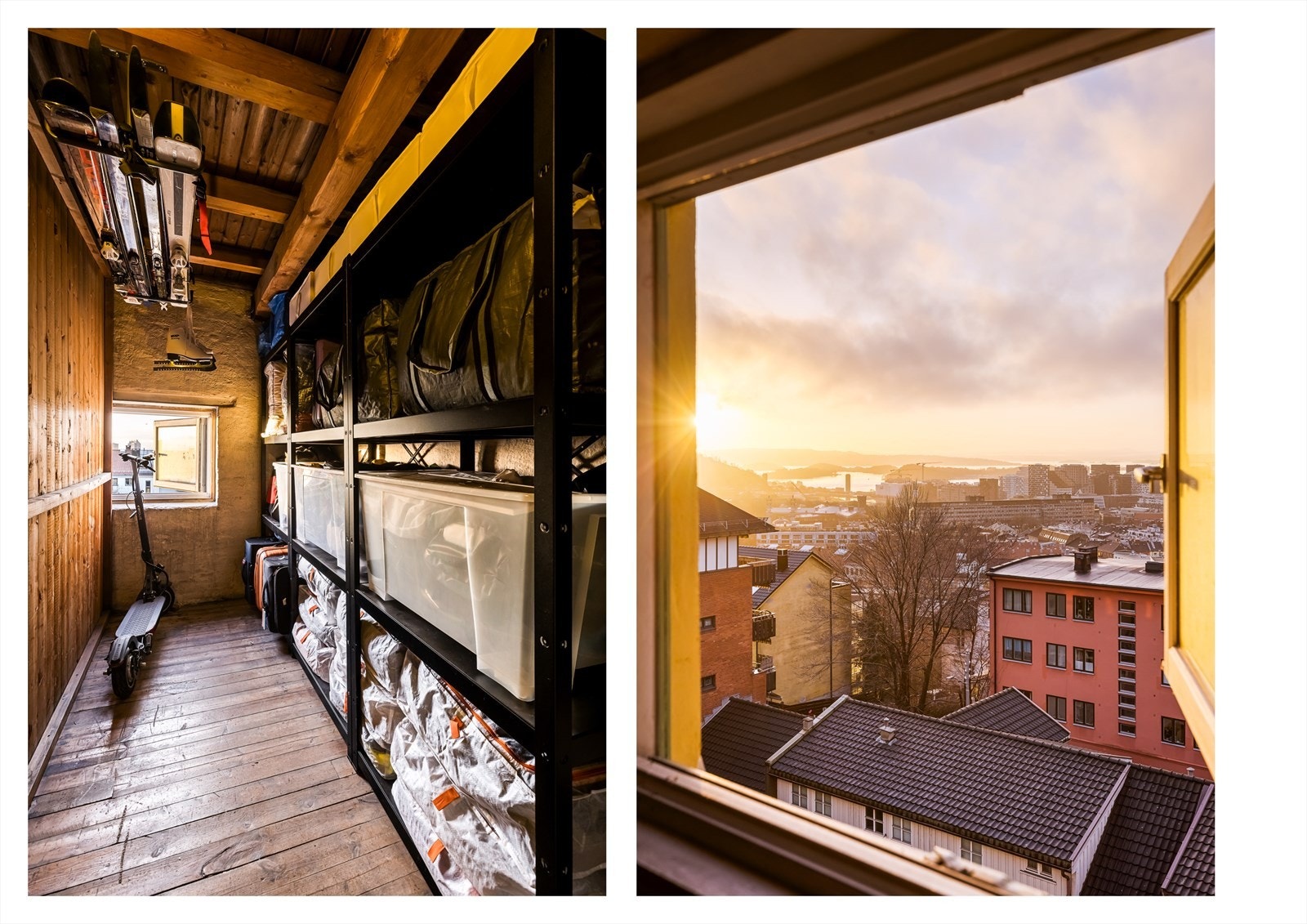 Leiligheten disponerer 3 eksterne boder på totalt 13,7 m². Galleribilde