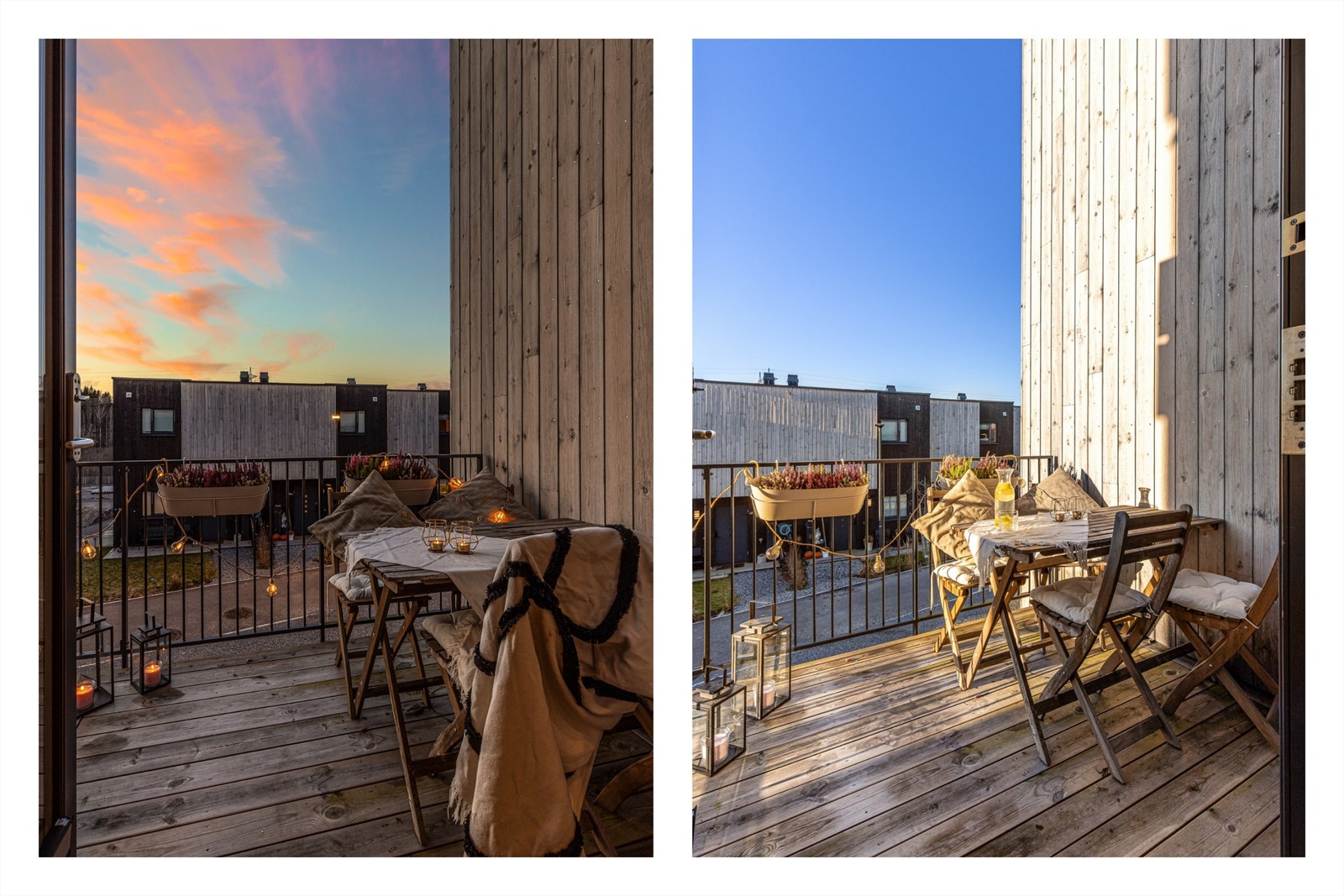 Fra stuen kommer man ut til en herlig liten uteplass hvor sene sommerkvelder kan nytes i skjønne omgivelser. Galleribilde