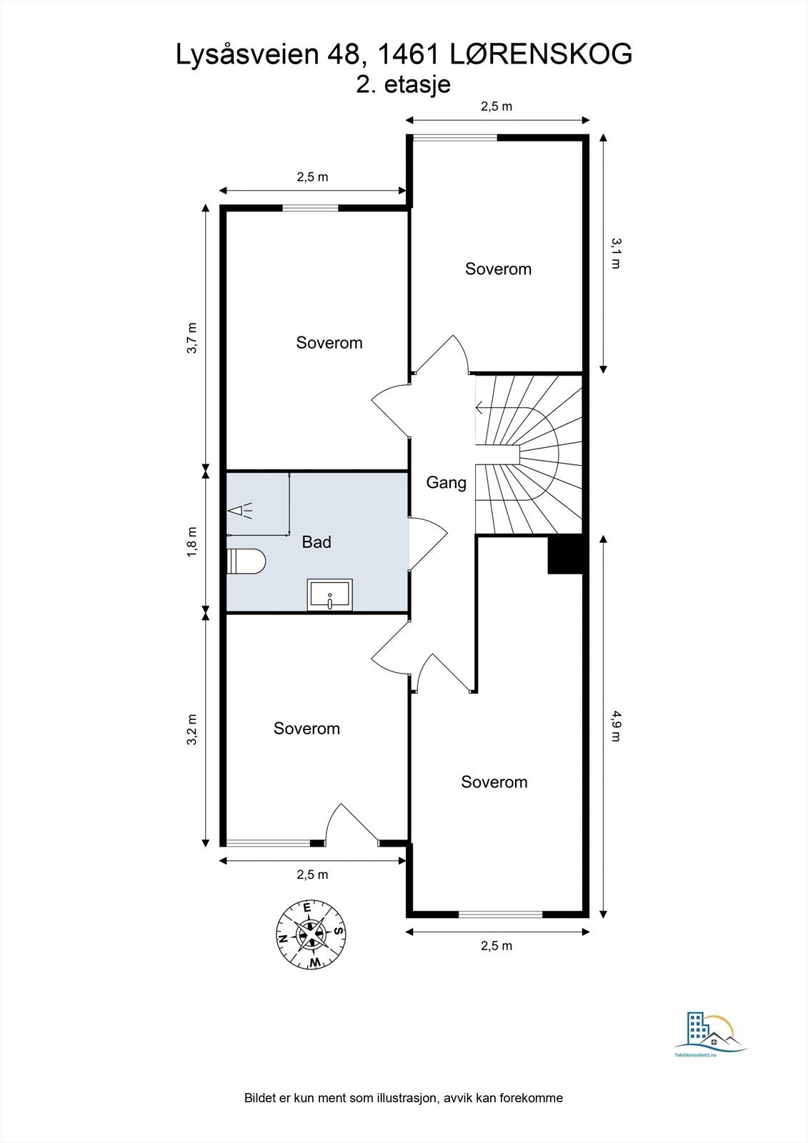 Plantegning - 2. etasje. Galleribilde