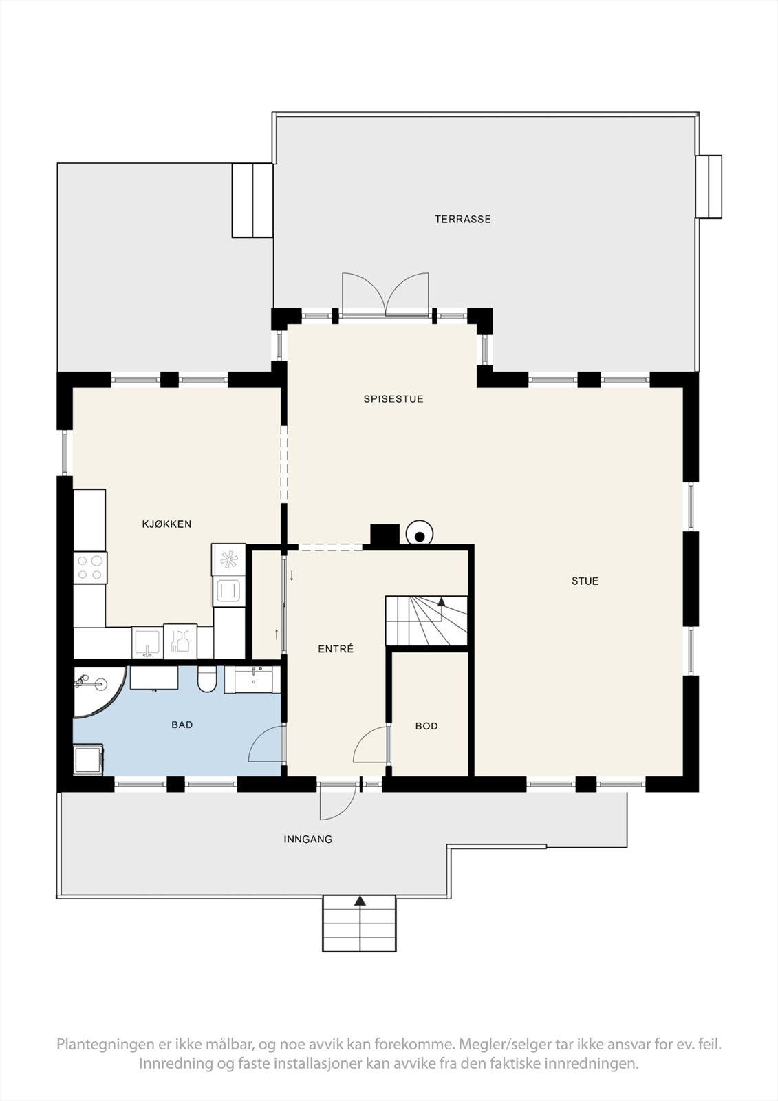 Plantegning - 1. etasje. Galleribilde