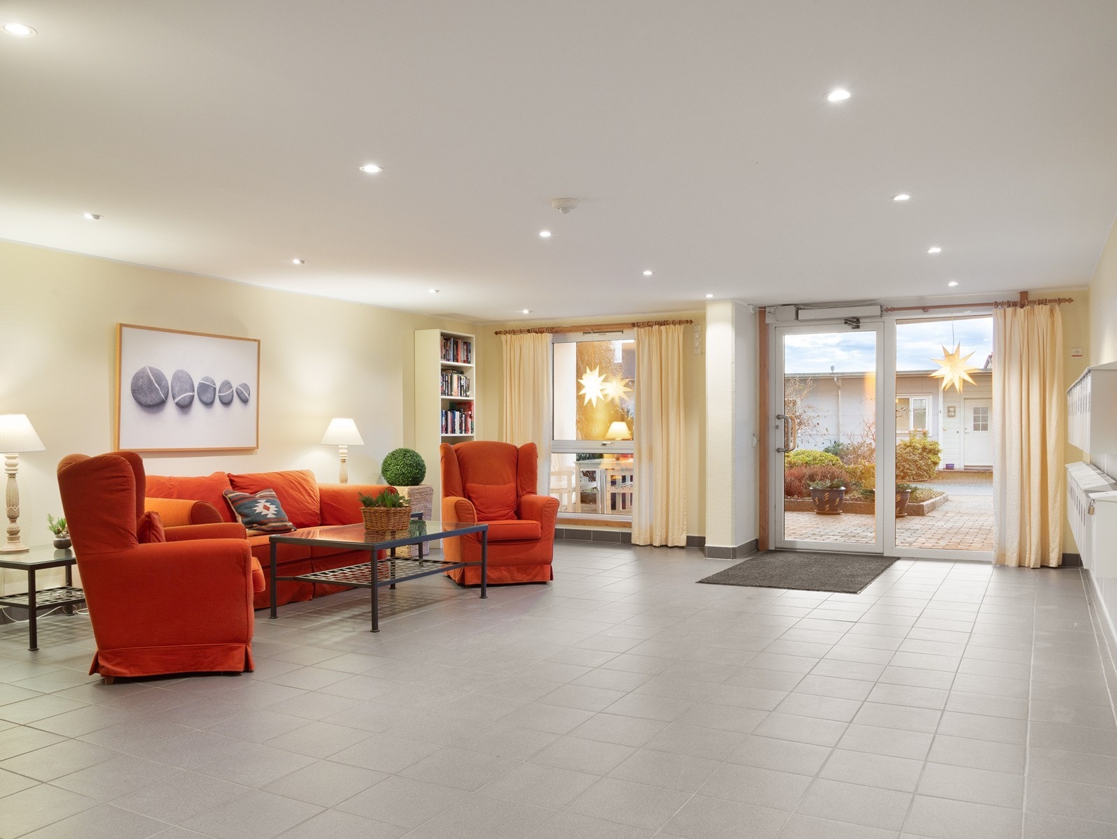 Fellesarealet er meget koselig, og her kan beboerne samles for en koselig prat Galleribilde