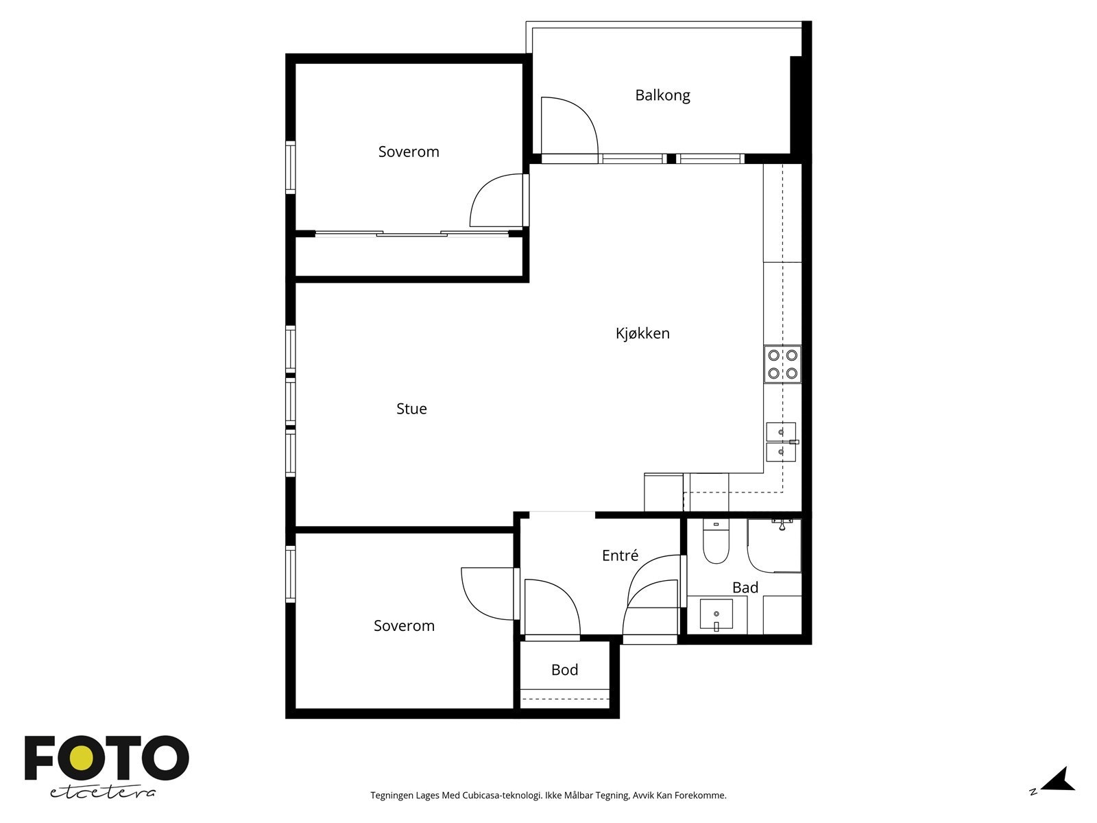 C. E. Holters vei 13 - veiledende planskisse - ikke målbar. Galleribilde