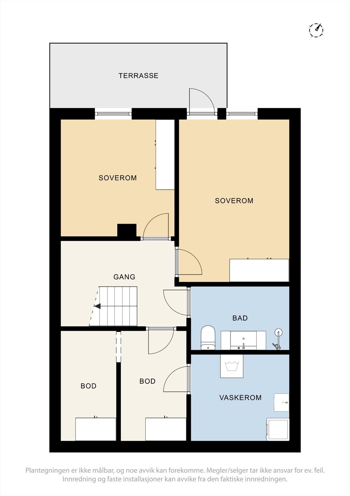 Plantegning u. etasje. Galleribilde