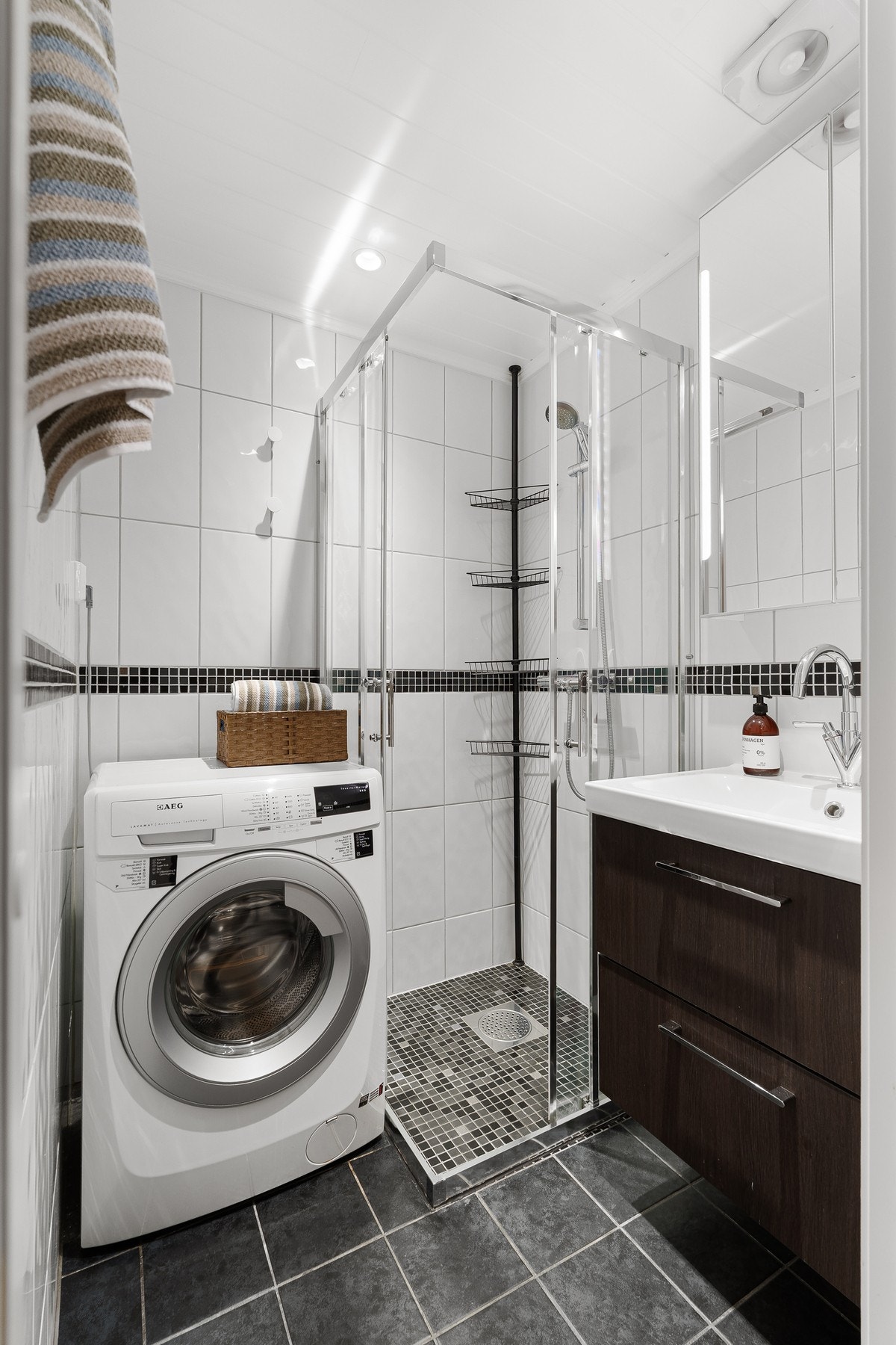 Her er det også opplegg til vaskemaskin. Galleribilde