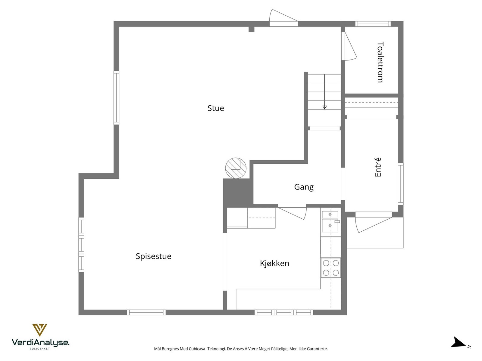 Plantegning - Hovedetasje Galleribilde