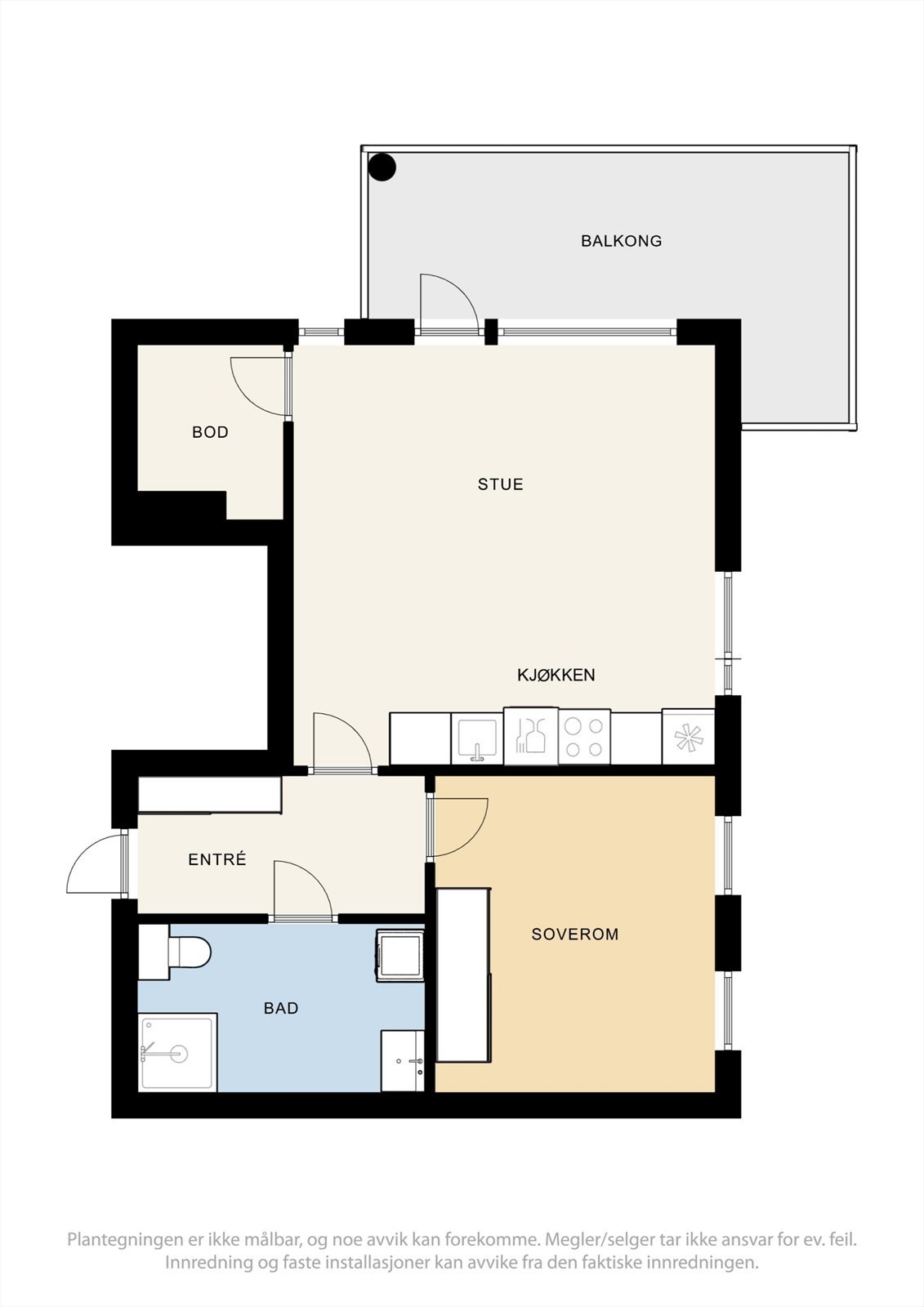 Meget praktisk planløsning Galleribilde