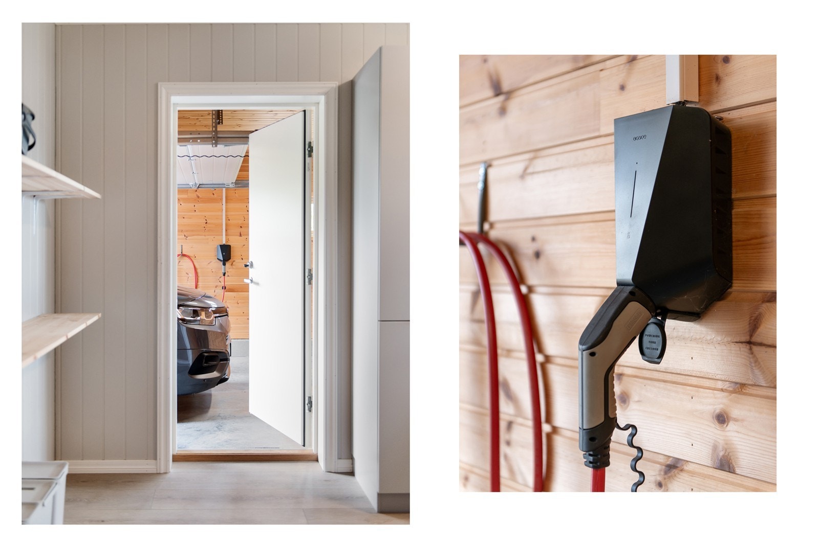 Garasjen med Easee ladeboks Galleribilde