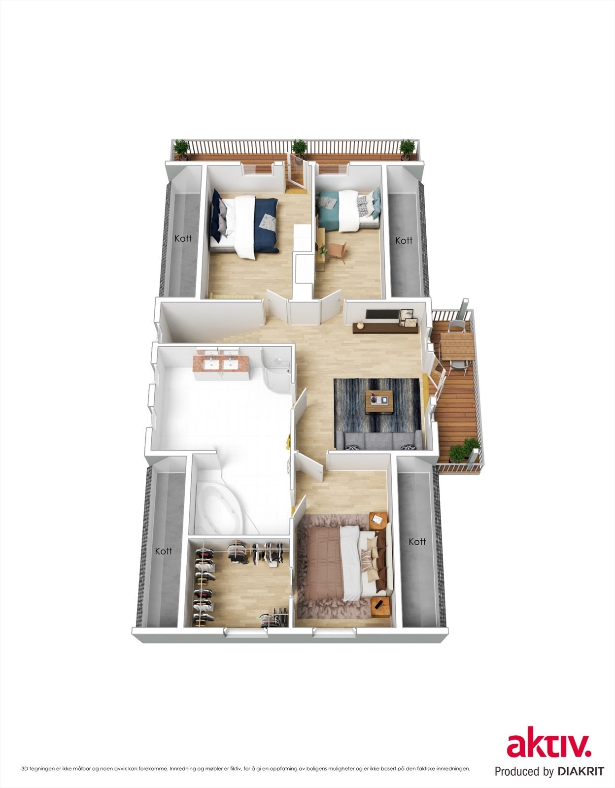 Plantegning 2. etasje Galleribilde