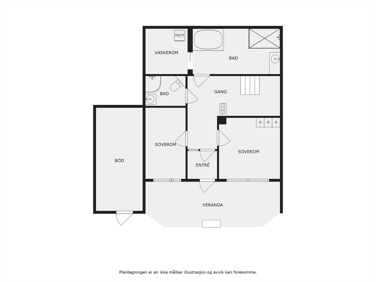 Plantegnig 1.etasje Galleribilde