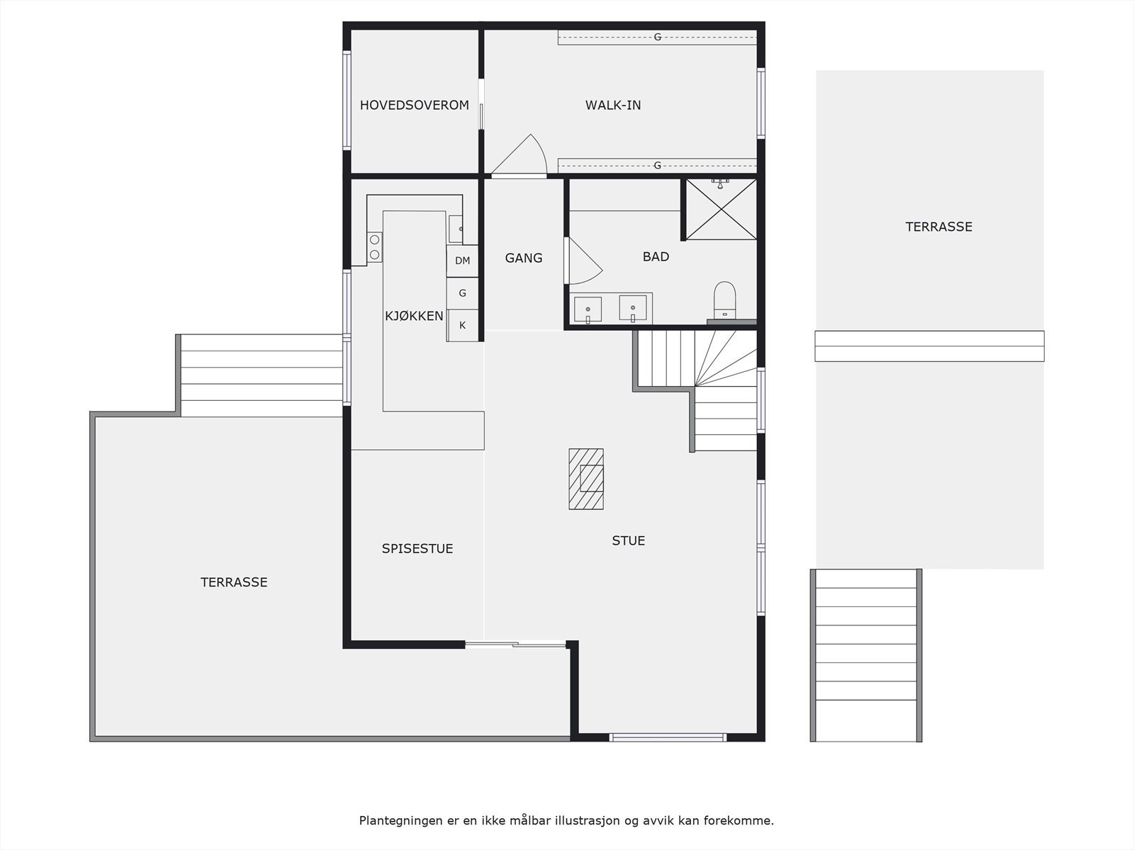 Plantegning 2. etasje Galleribilde