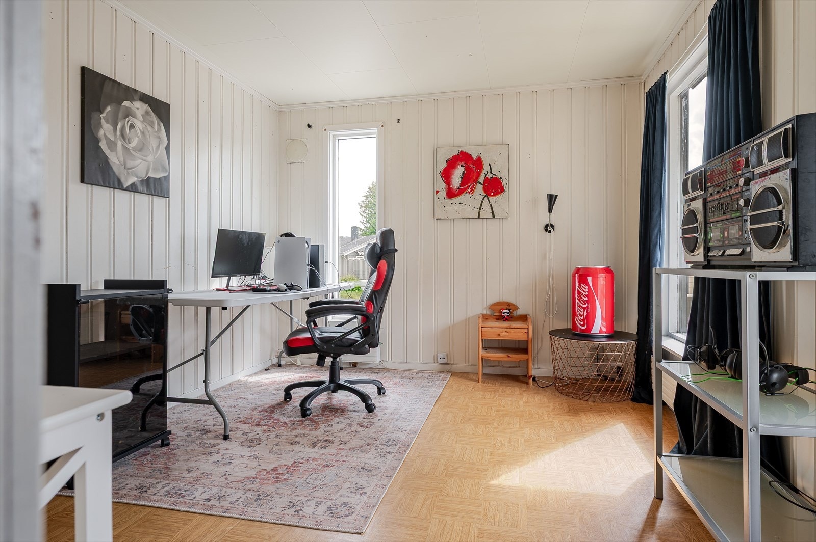 Soverom 3 som i dag er brukt som kontor. Galleribilde