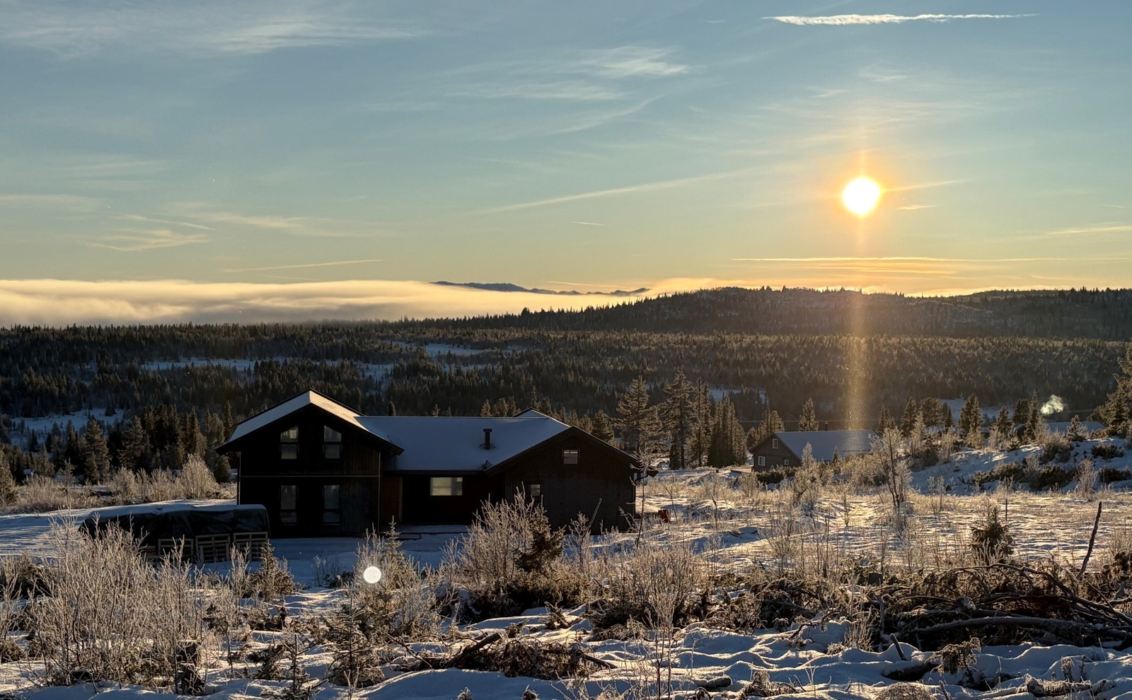 Solrikt med panoramautsikt Galleribilde