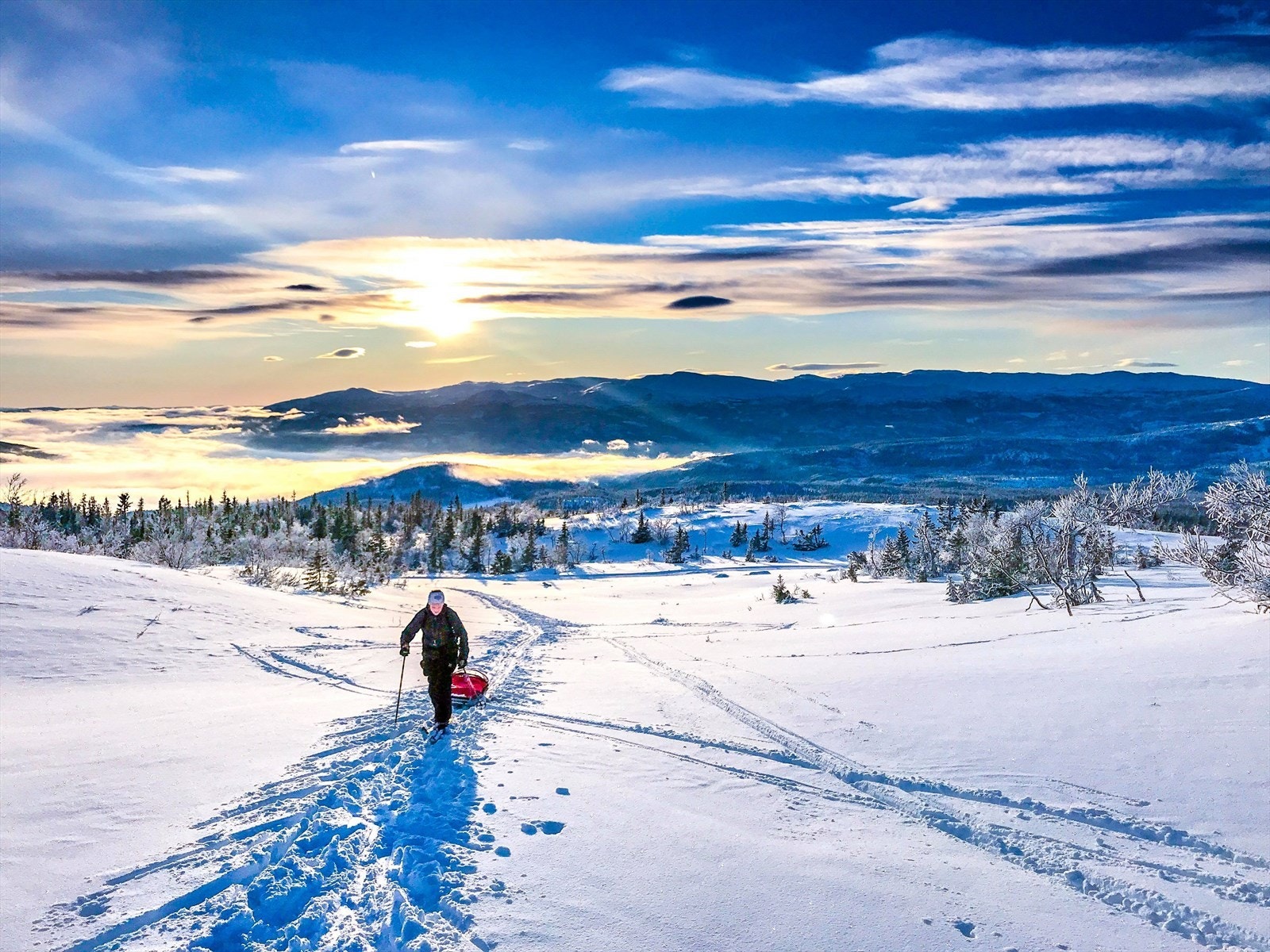 Turufjell byr på aktiviteter i fri natur som er både tilpasset med skispor og stier, eller litt utenfor alfarvei Galleribilde