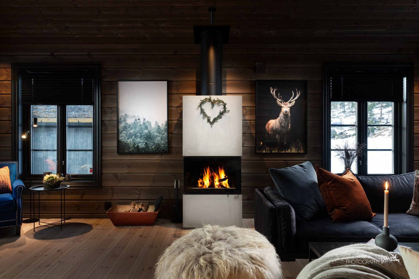Peisovnen sprer både varme og koselig atmosfære Galleribilde