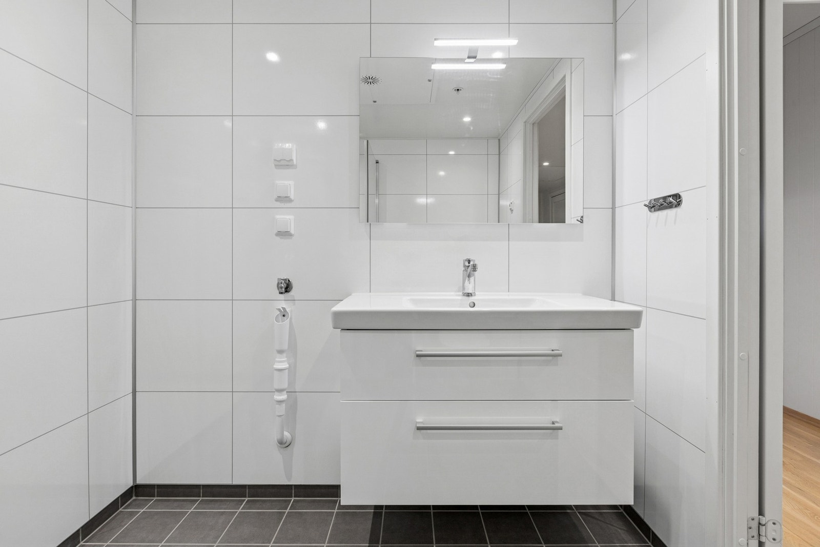 Her er det også opplegg for vaskemaskin. Galleribilde