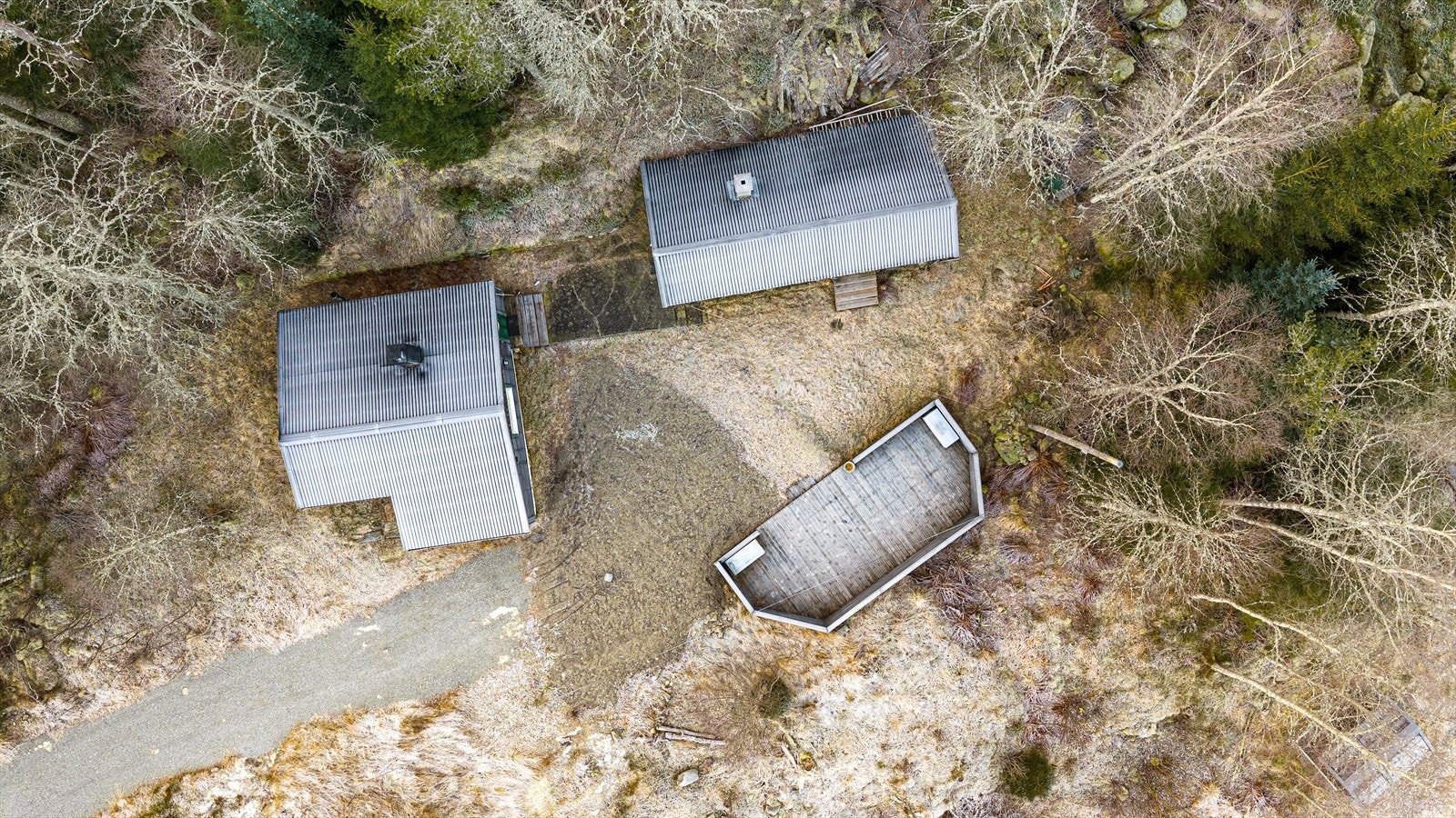 Eiendommen i fugleperspektiv Galleribilde