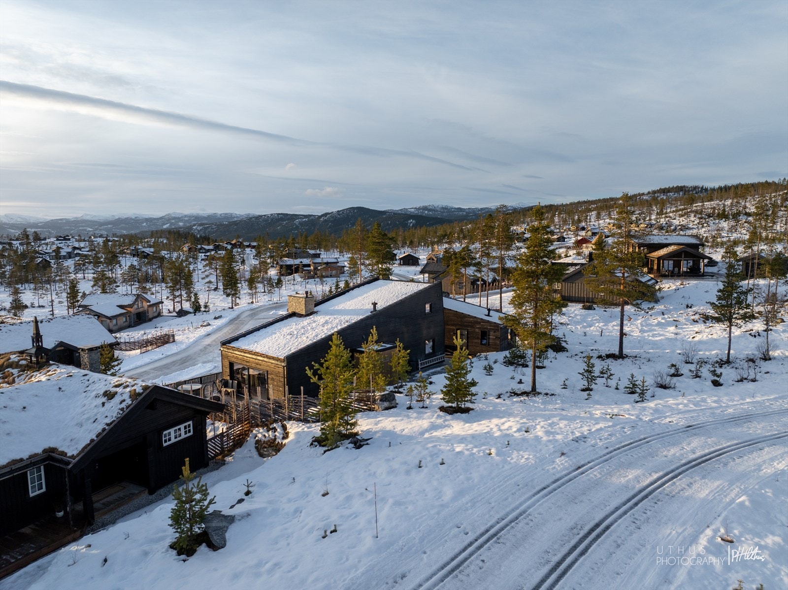 På baksiden går skisporet Galleribilde