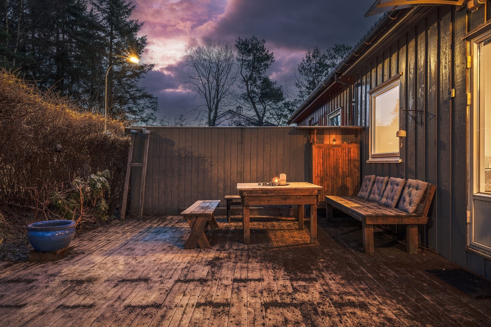 Terrassen er på 34,1m² Galleribilde