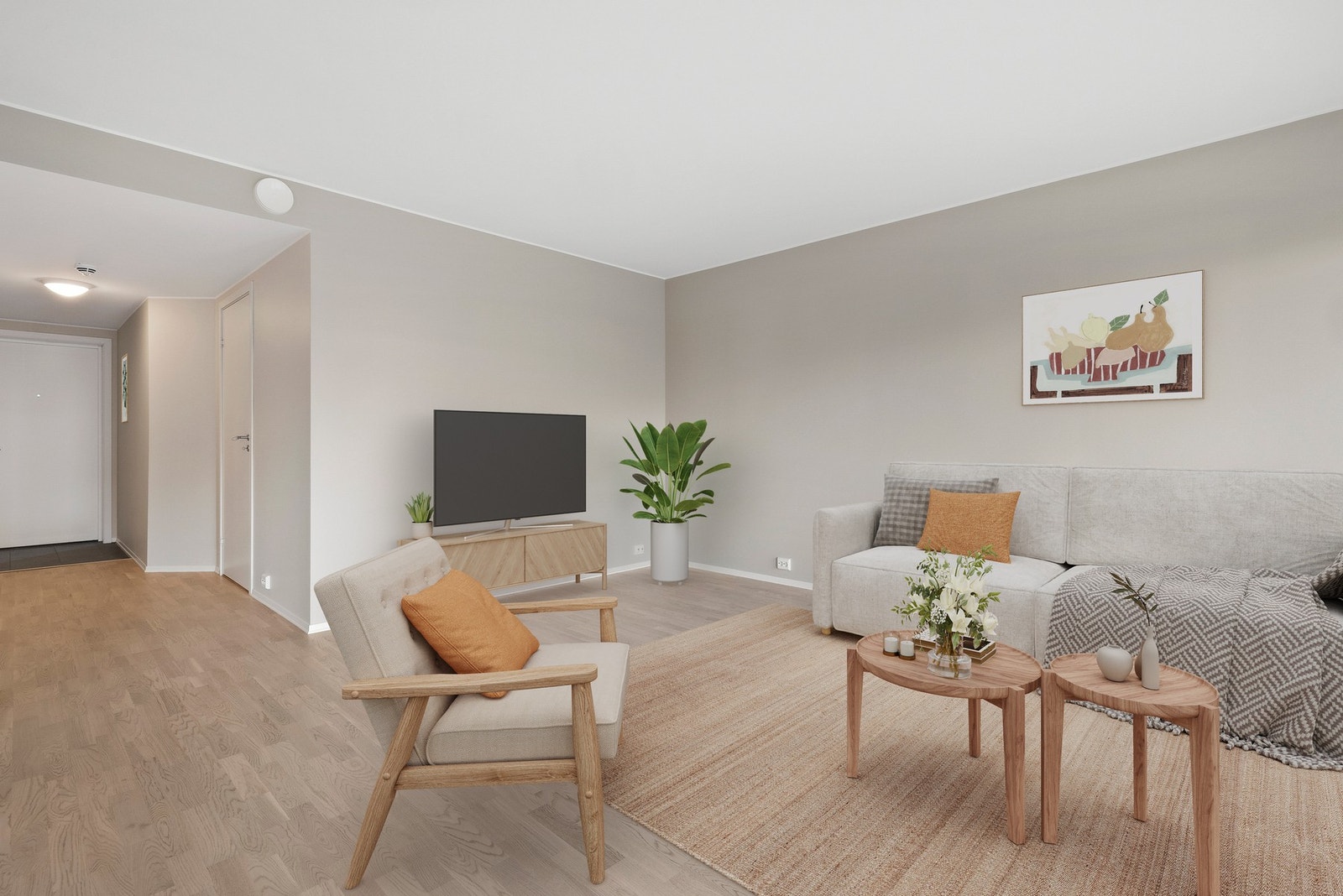 Romslig planløsning med plass til flere soner (Digitalt innredet) Galleribilde