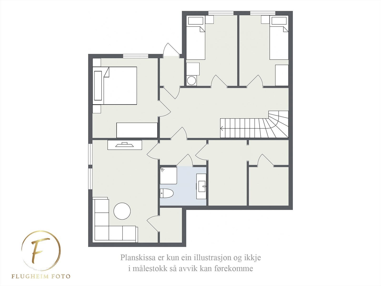 Planteikning - Underetasje Galleribilde