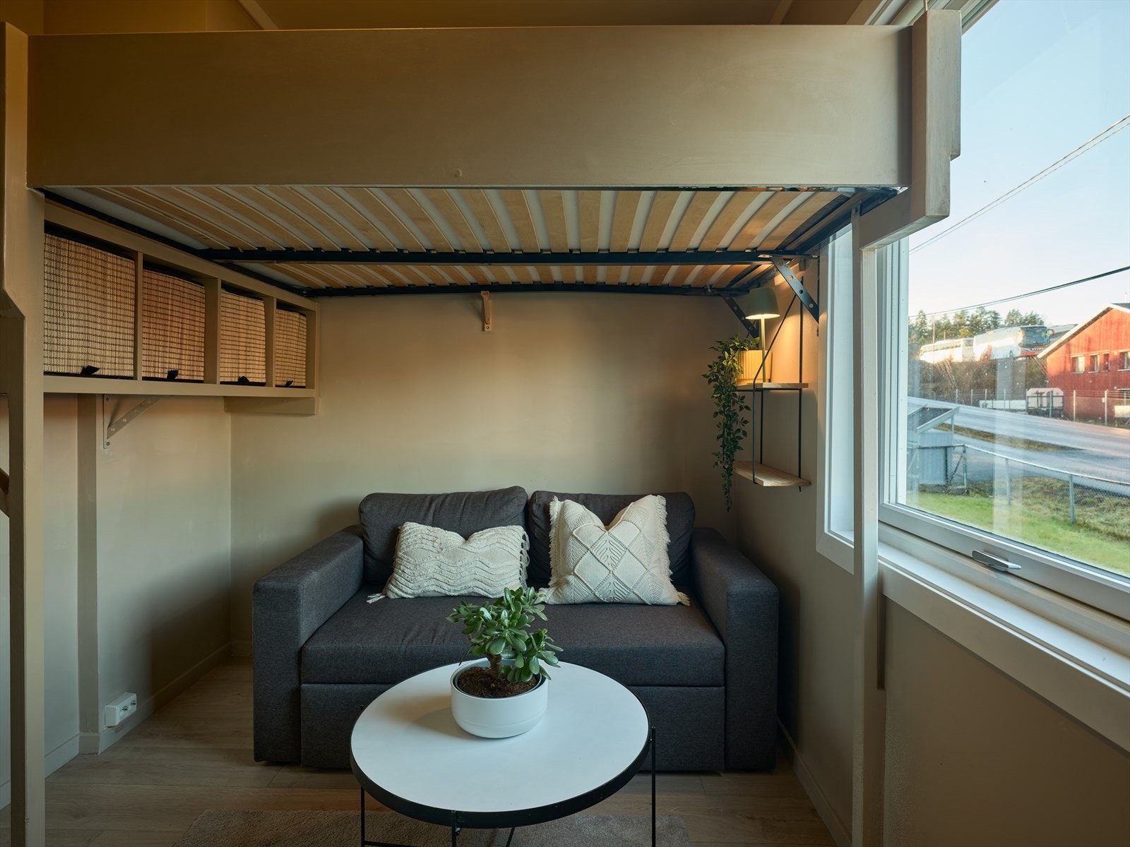 Stue med hemsløsning Galleribilde