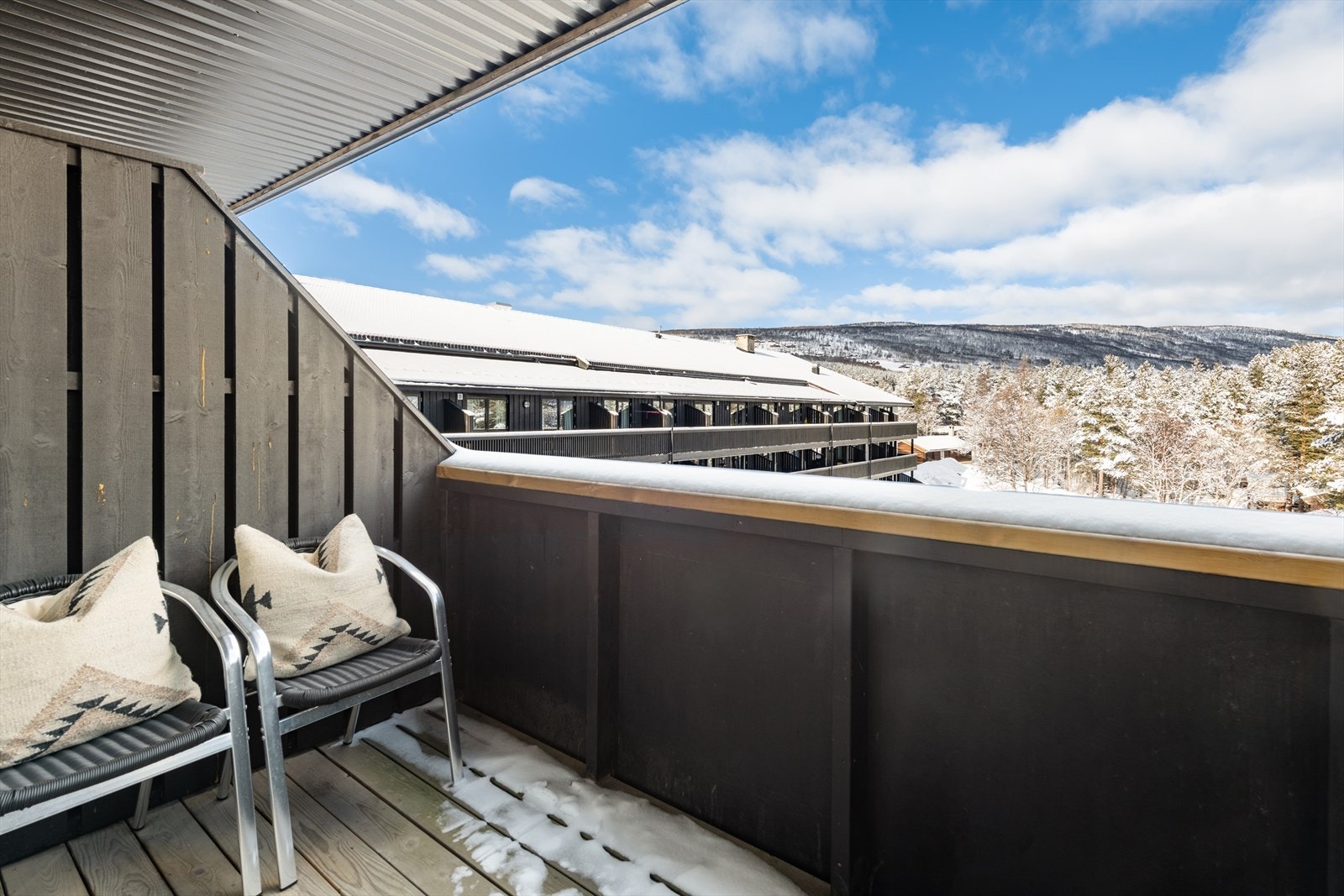 Terrasse på 5 kvadratmeter Galleribilde