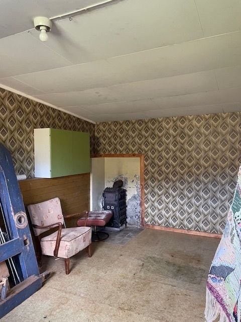 Vevstue i uthus. Galleribilde