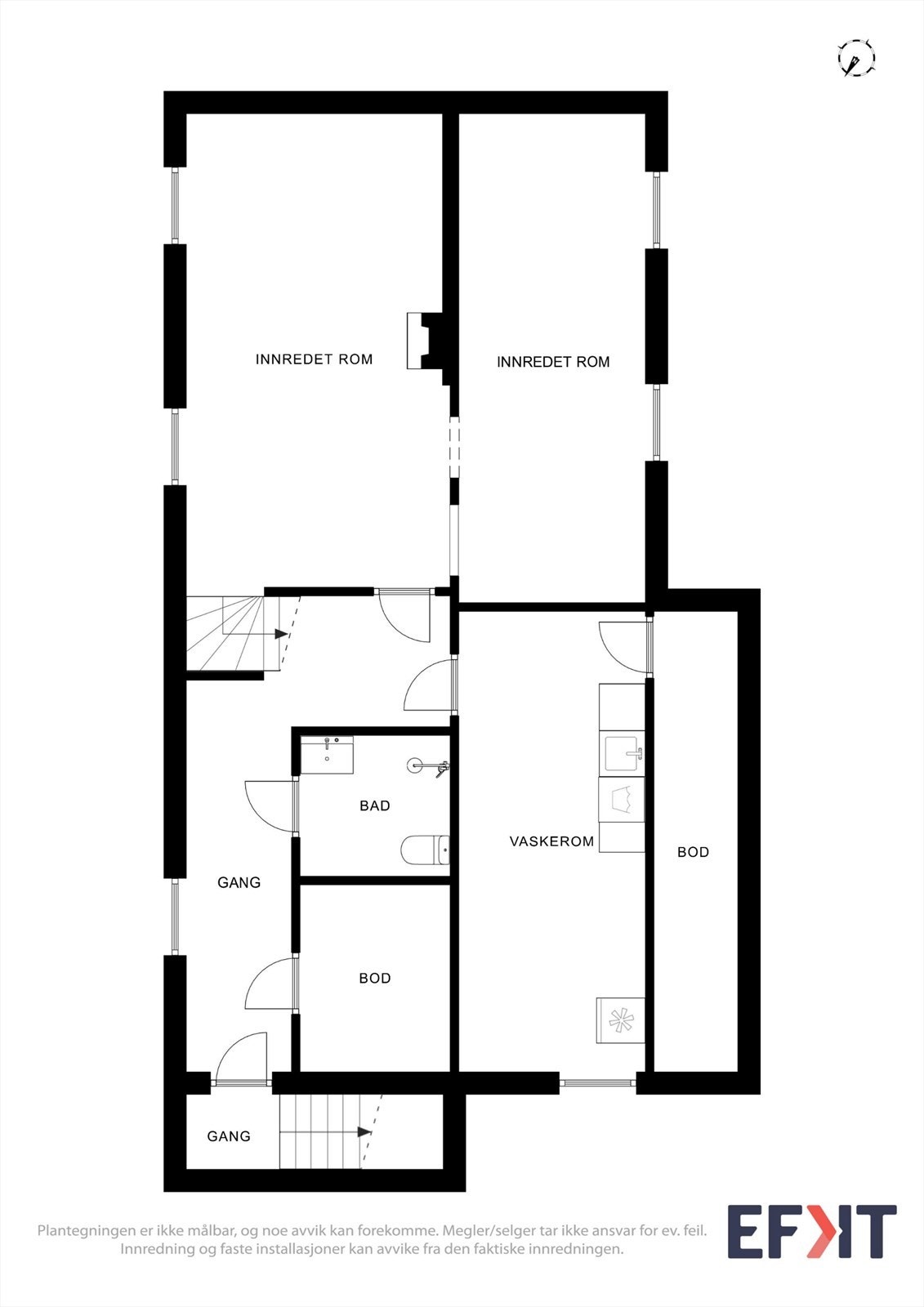 Plantegninger kjelleretasje Galleribilde