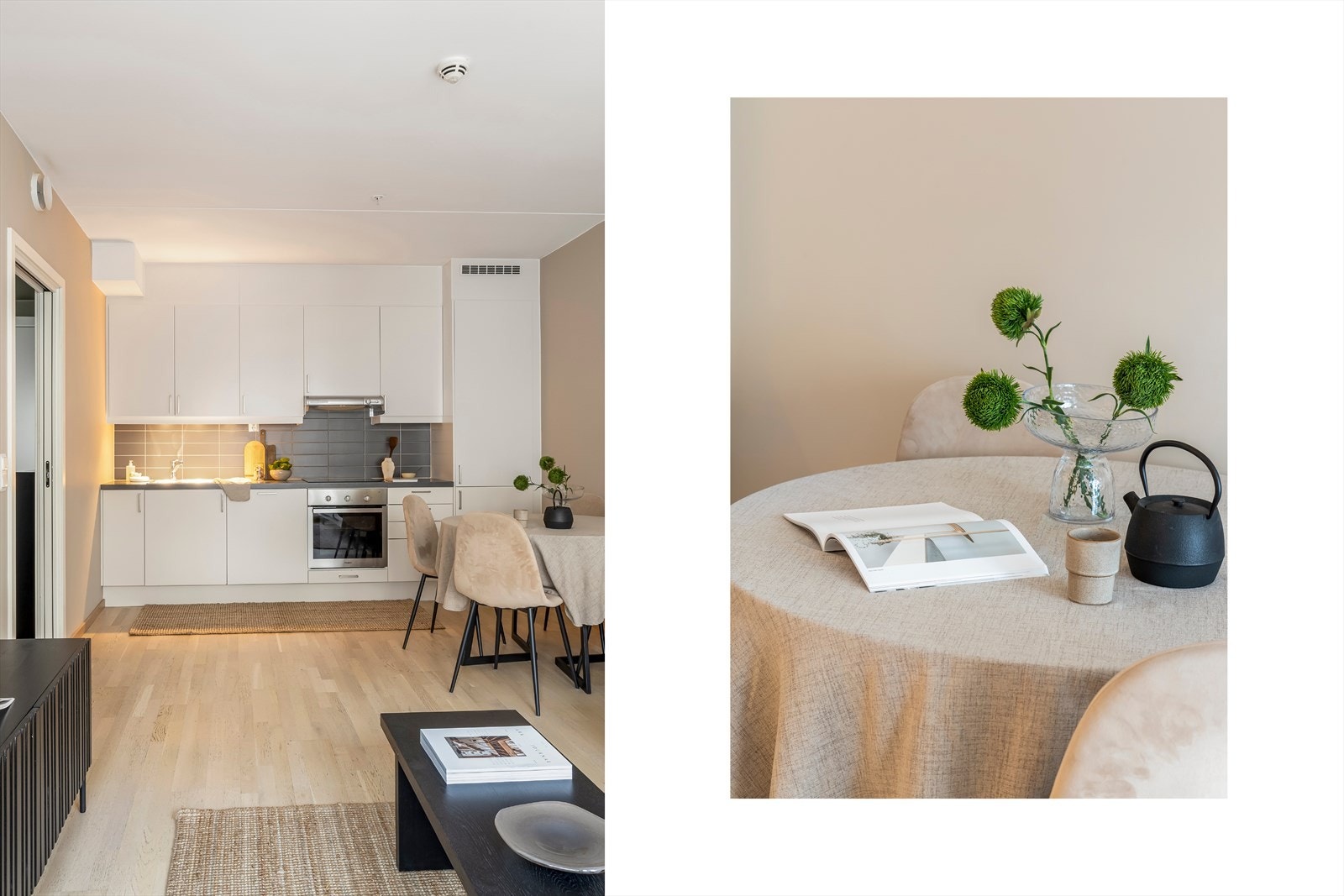 Boligen har et veldisponert kjøkken fra Sigdal, med god kombinasjon av skap-og benkplass. Galleribilde