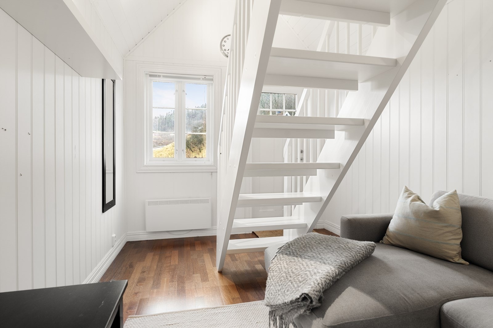 Annekset er innredet med stue og hems (innredning er ikke omsøkt/godkjent) Galleribilde